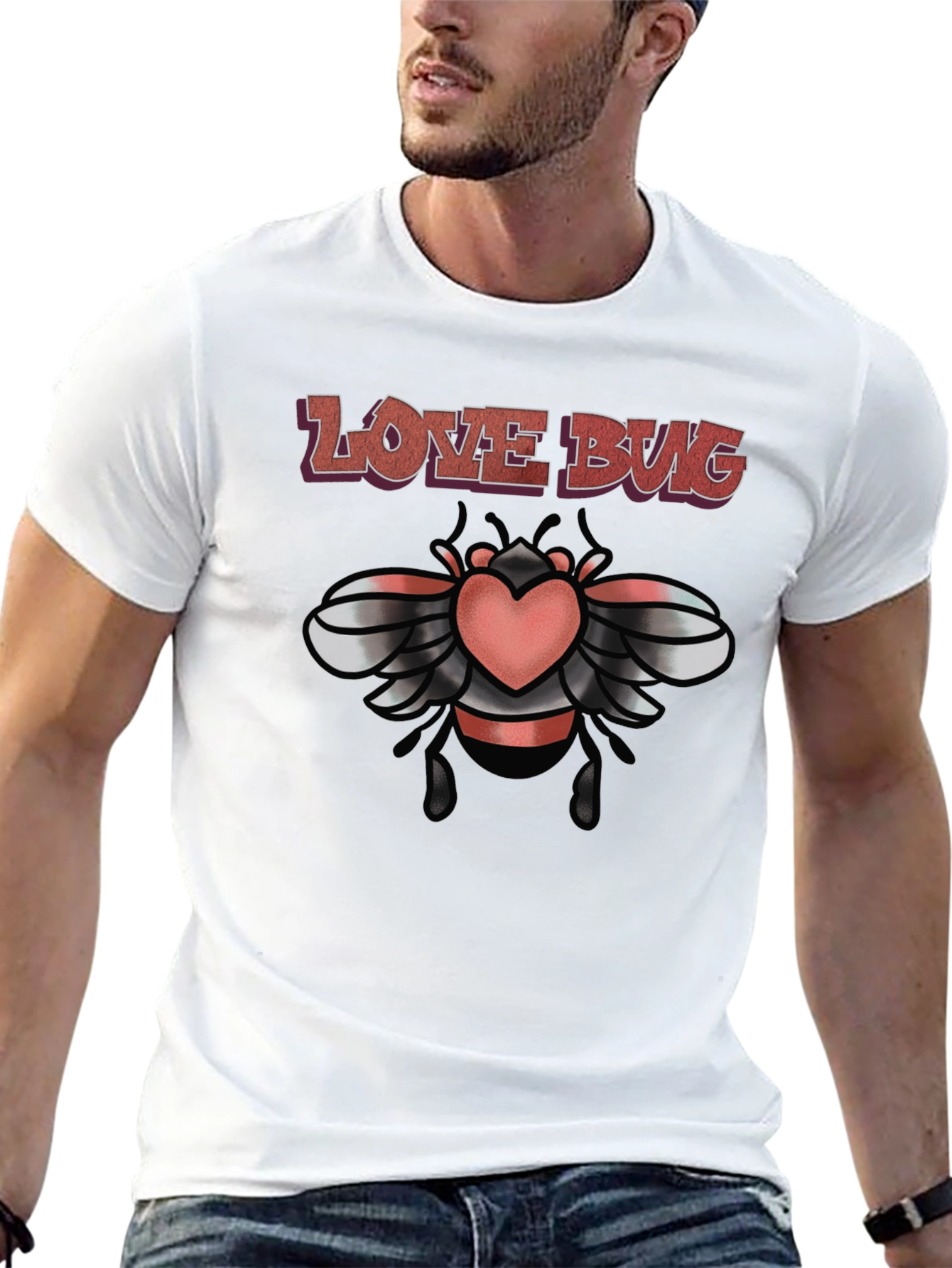 Love Bug Graphic Tee - Trendy Design