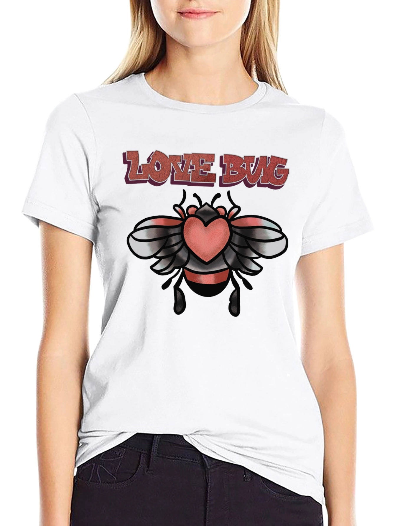 Love Bug Graphic Tee - Trendy Design