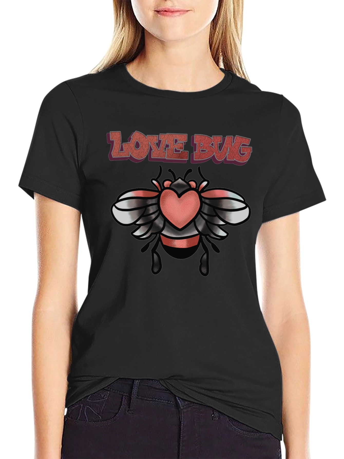Love Bug Graphic Tee - Trendy Design