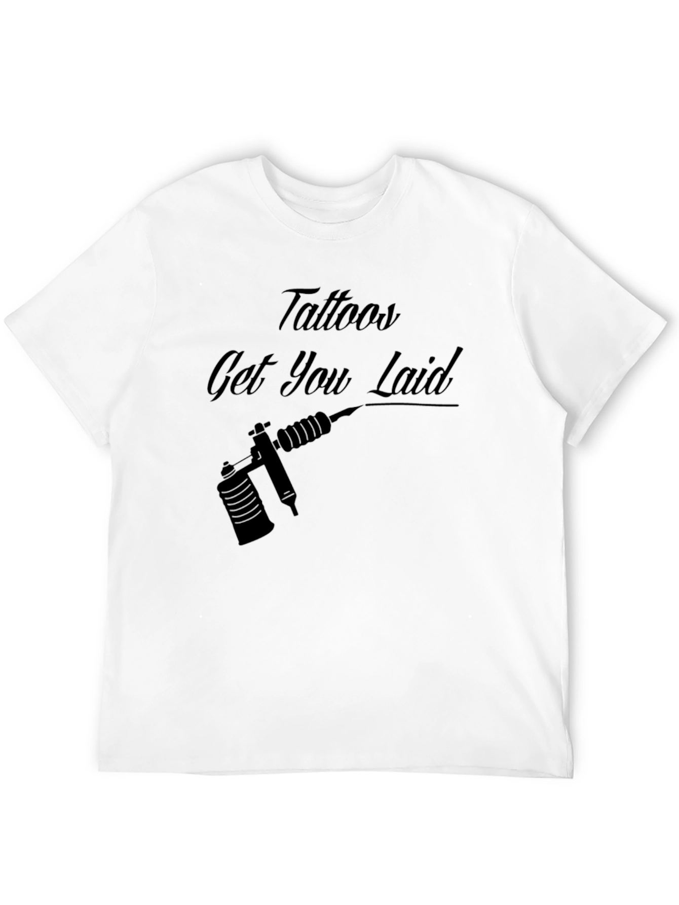 Tattoos Get You Laid Black Graphic Tee