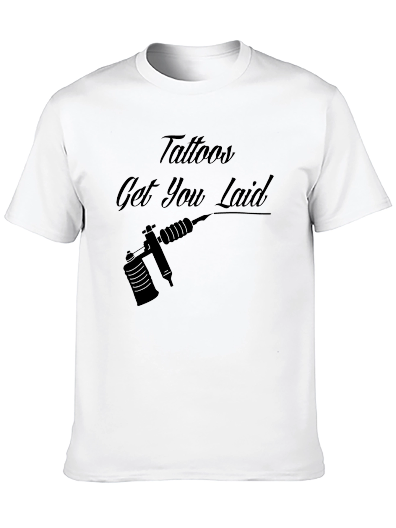Tattoos Get You Laid Black Graphic Tee