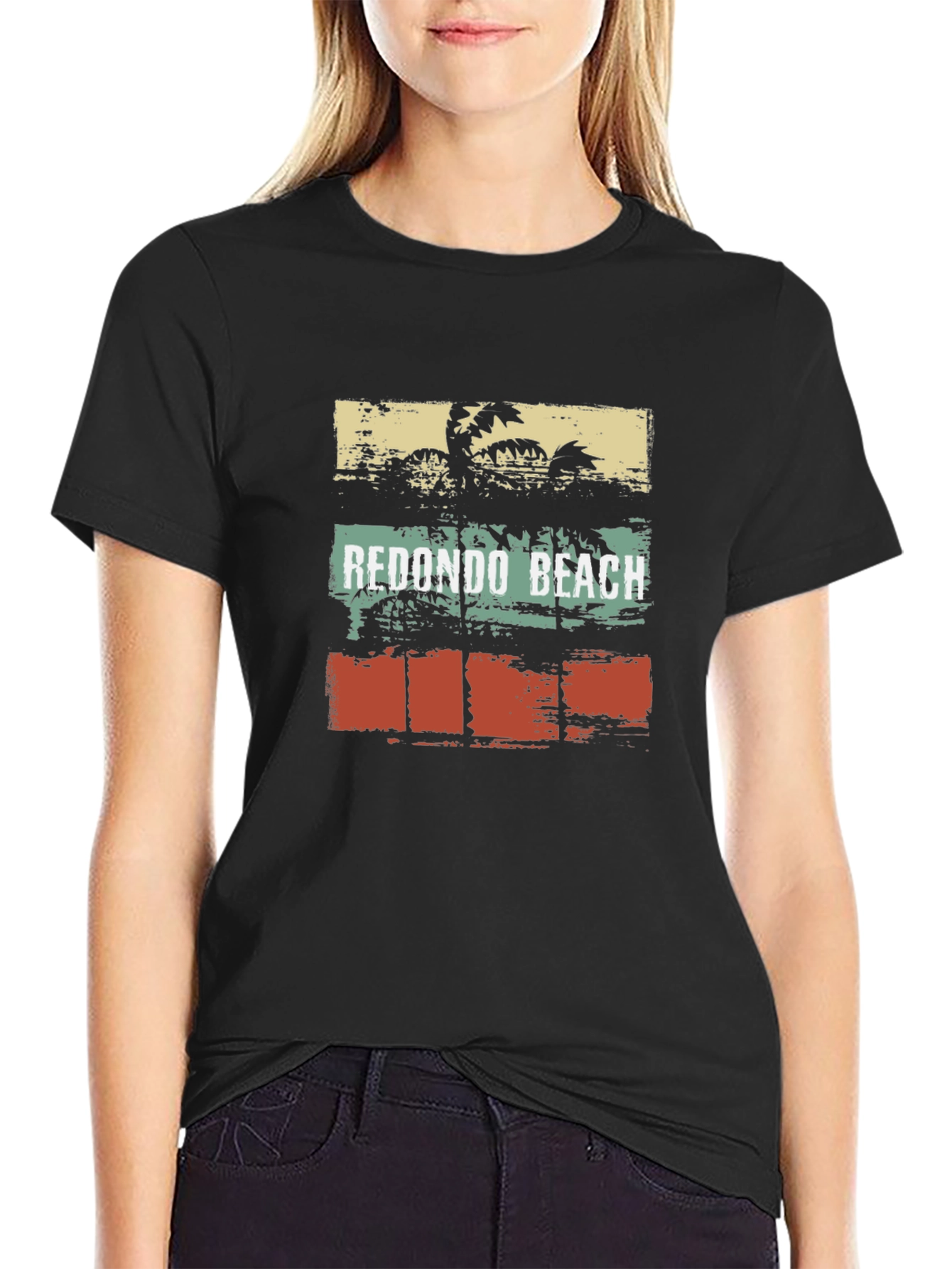 Redondo Beach Palm Tree Graphic T-Shirt