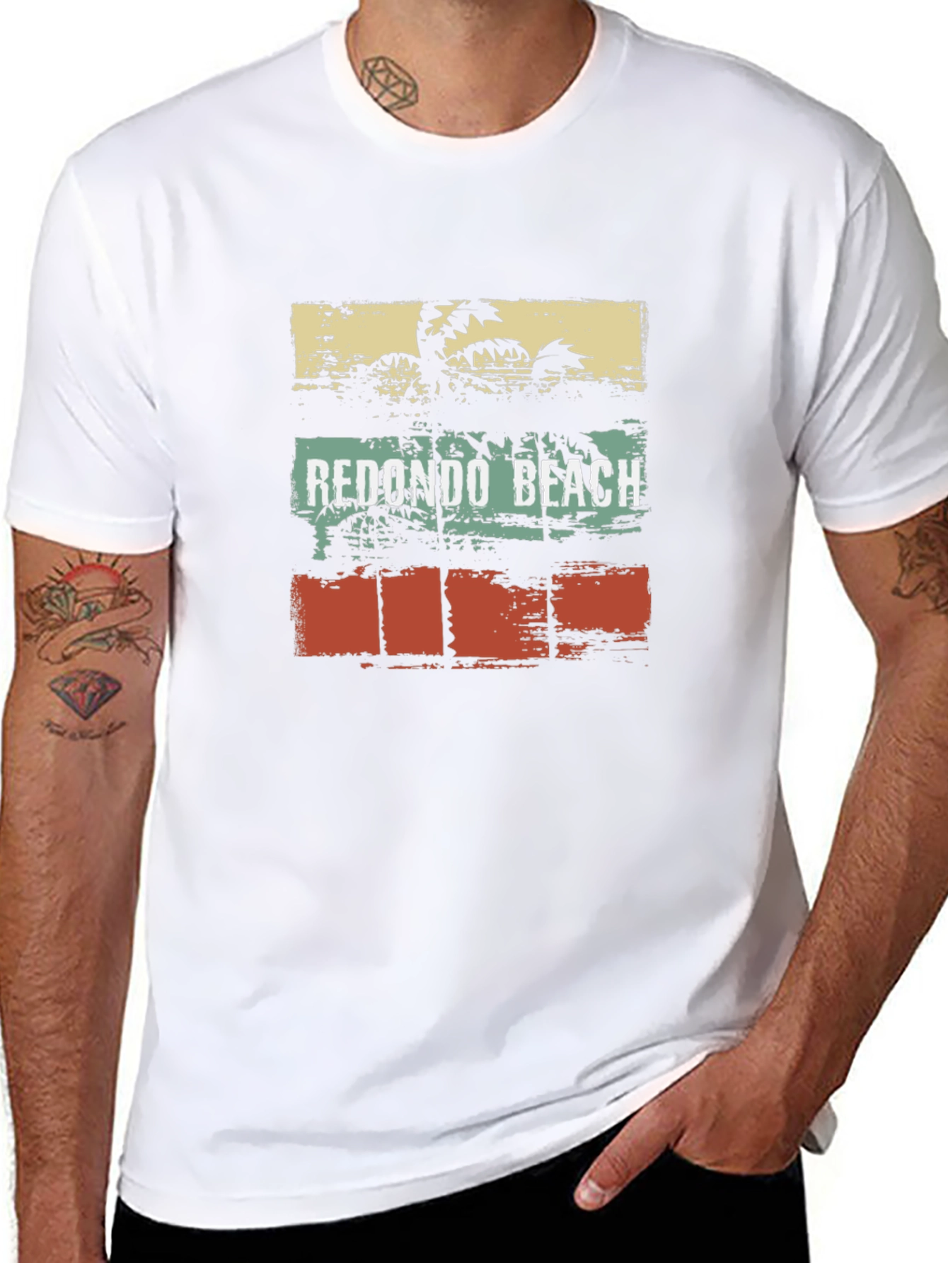 Redondo Beach Palm Tree Graphic T-Shirt