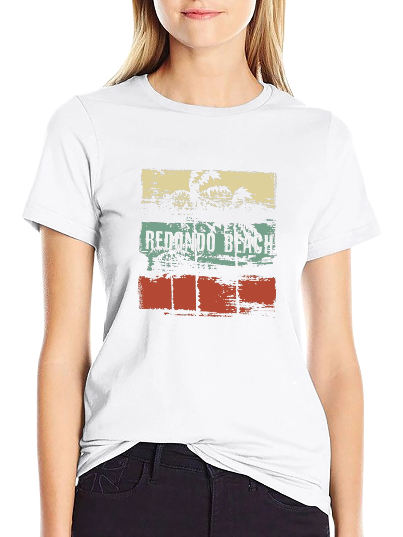 Redondo Beach Palm Tree Graphic T-Shirt