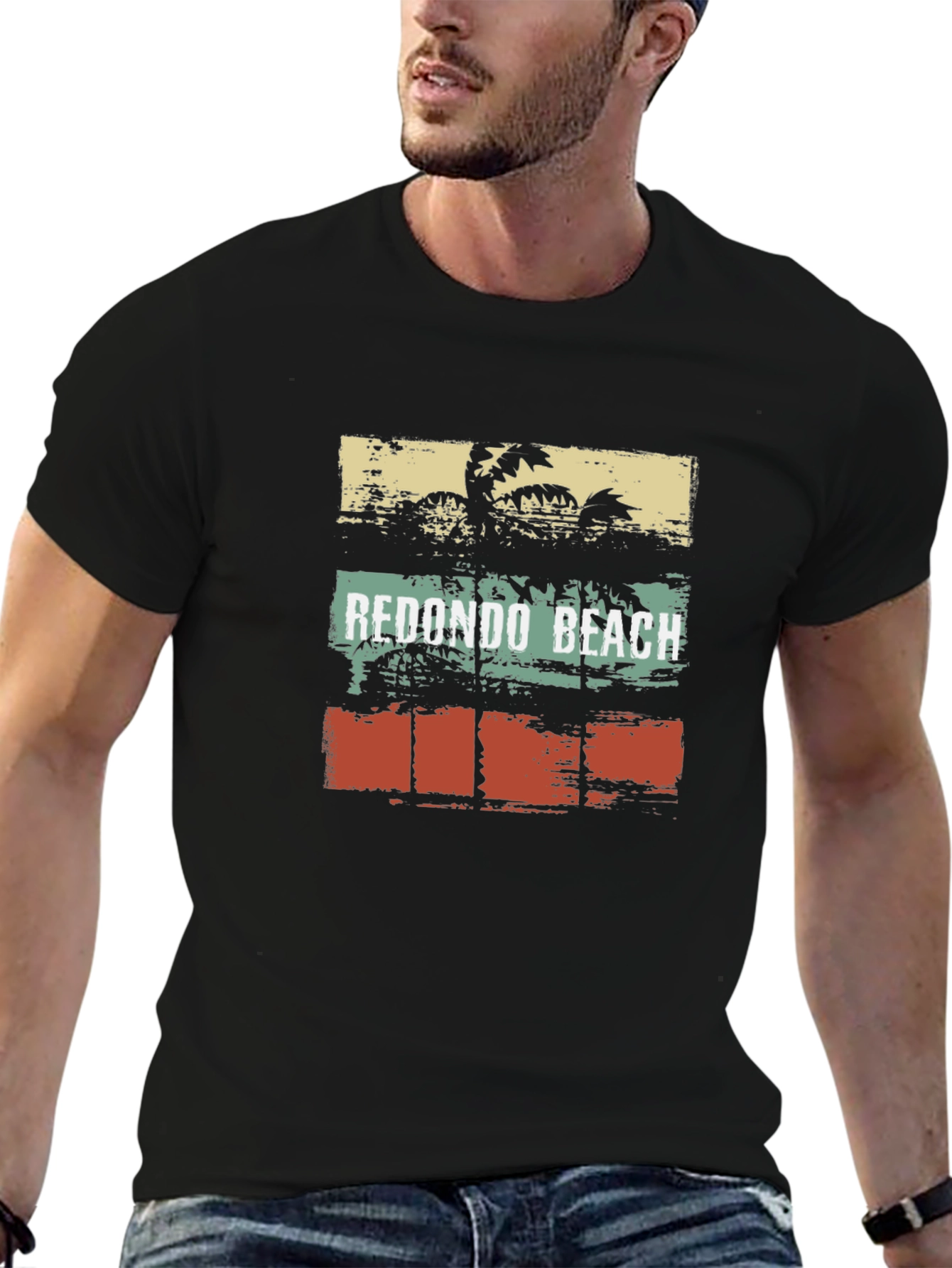 Redondo Beach Palm Tree Graphic T-Shirt