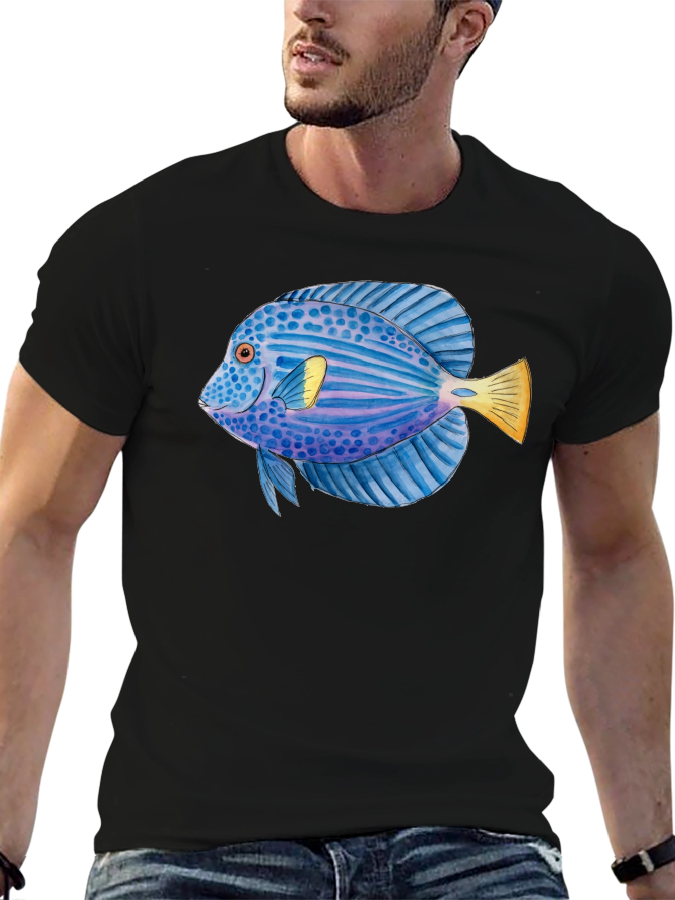 Cool Fish Graphic T-Shirt