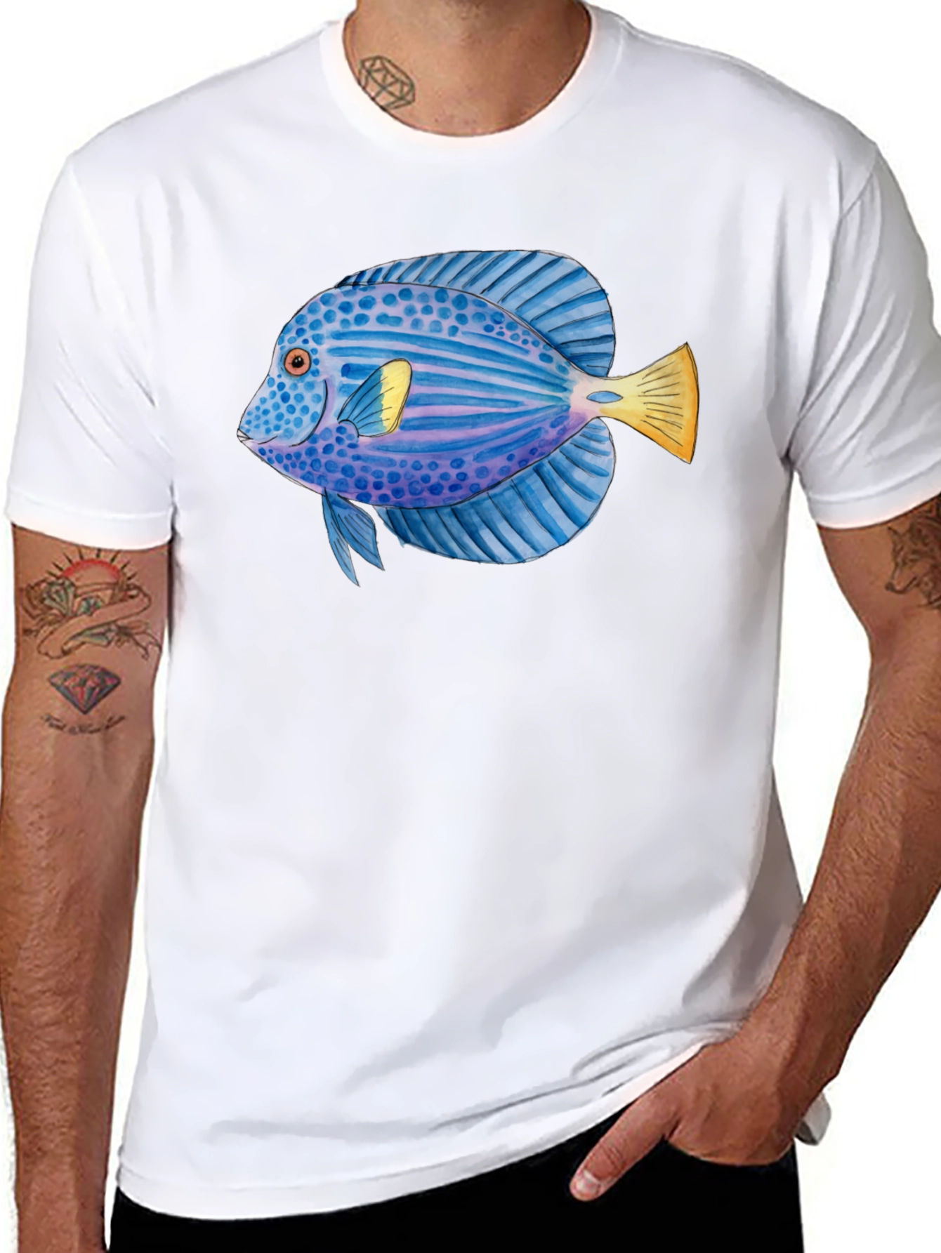 Cool Fish Graphic T-Shirt