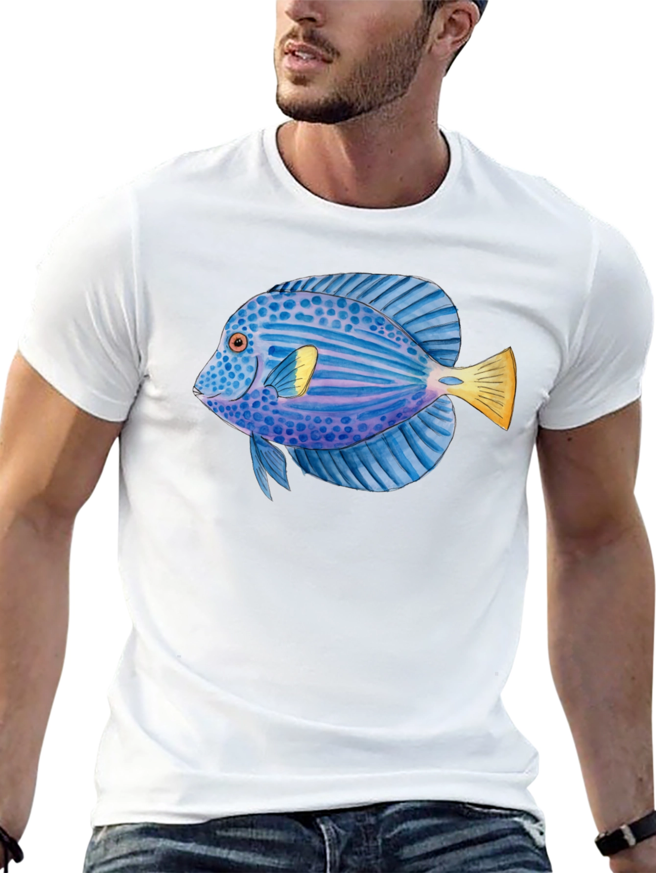Cool Fish Graphic T-Shirt