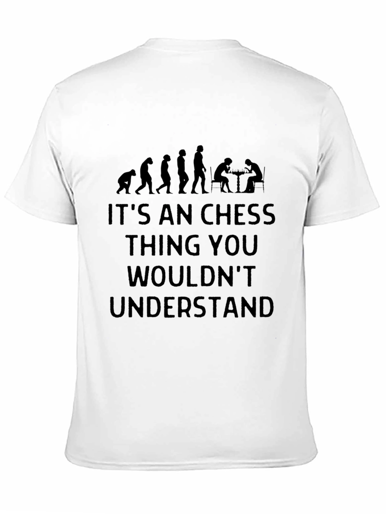 Chess Evolution Black T-Shirt: Its a Chess Thing
