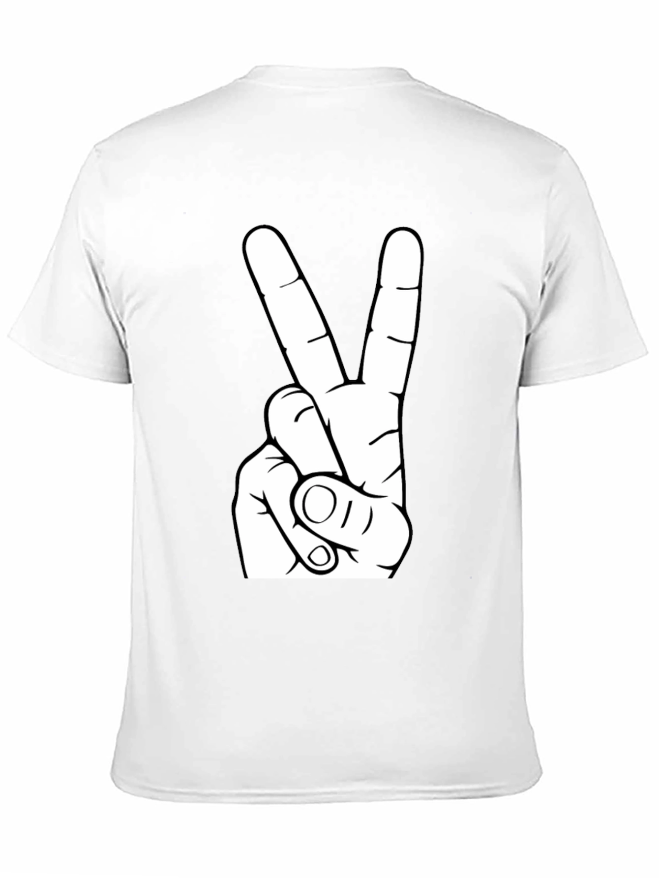 Peace Sign Graphic Tee - Black T-Shirt