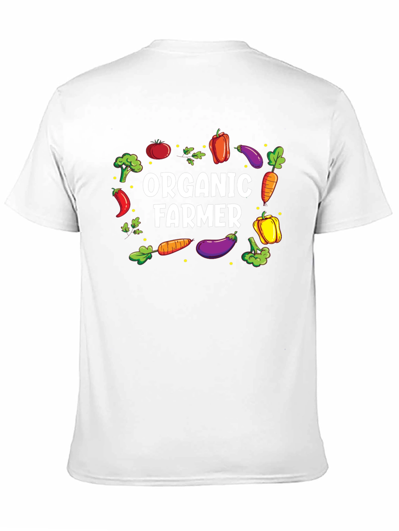 Organic Farmer Graphic Tee - Black Cotton T-Shirt