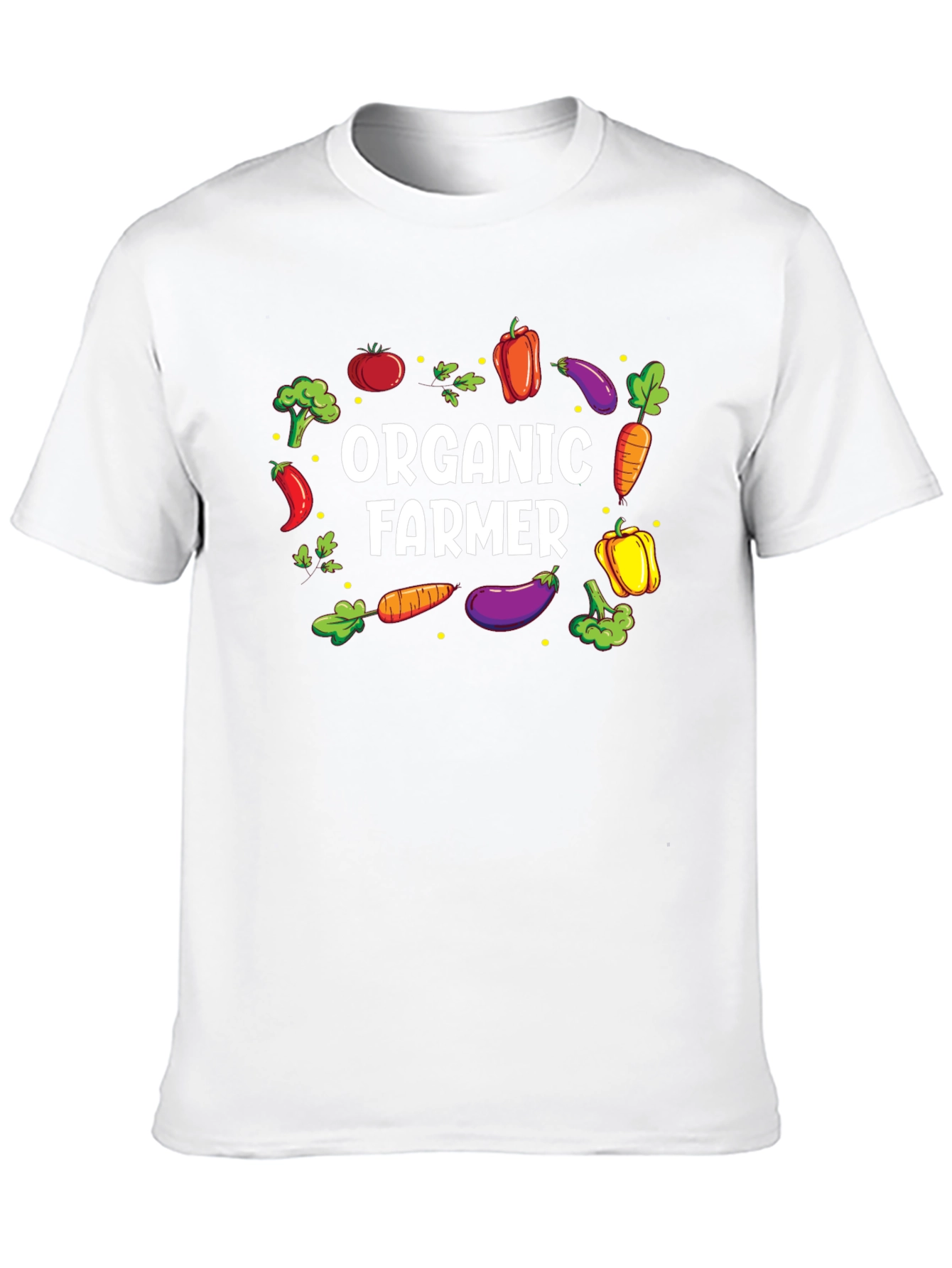 Organic Farmer Graphic Tee - Black Cotton T-Shirt