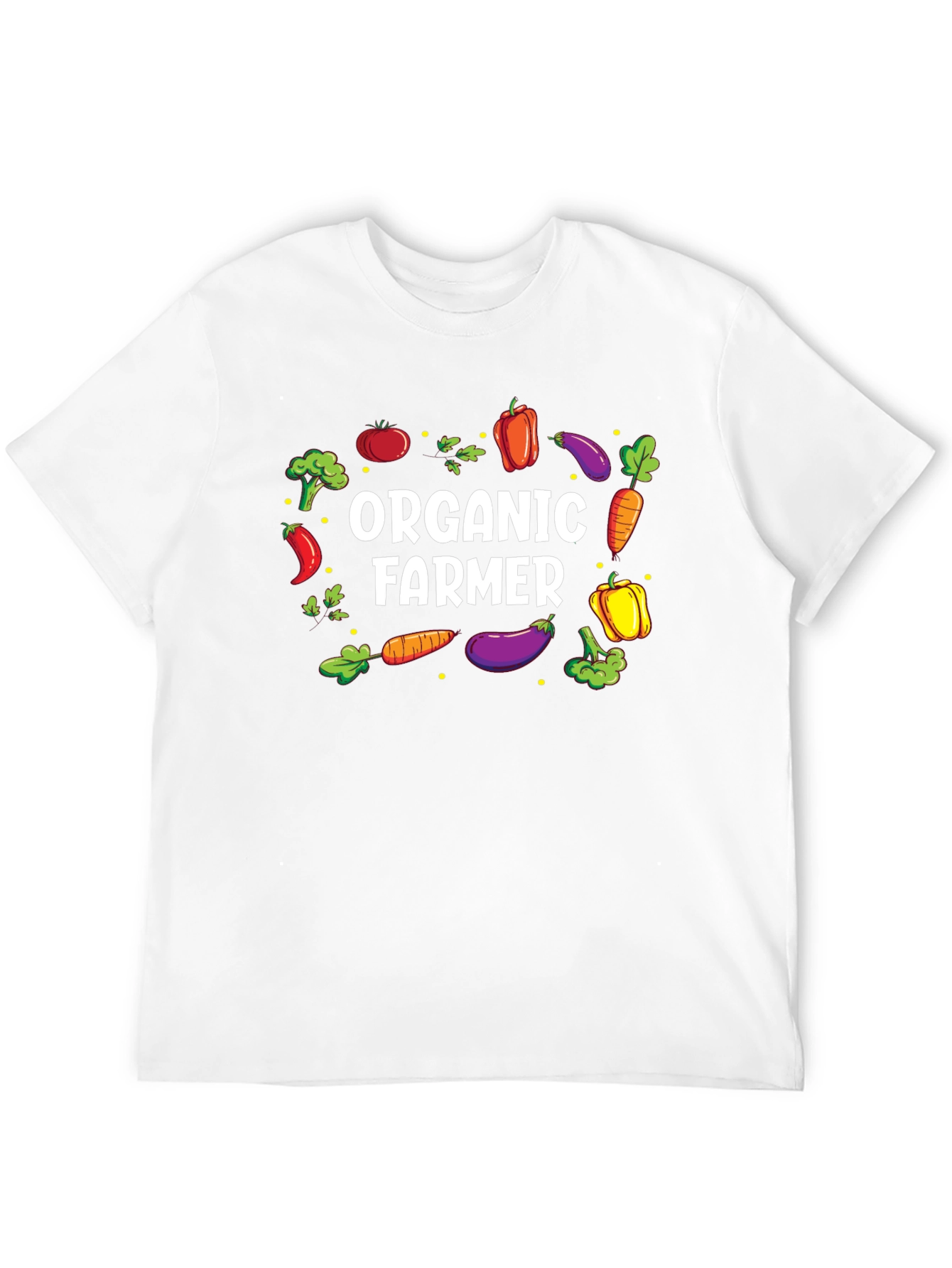 Organic Farmer Graphic Tee - Black Cotton T-Shirt