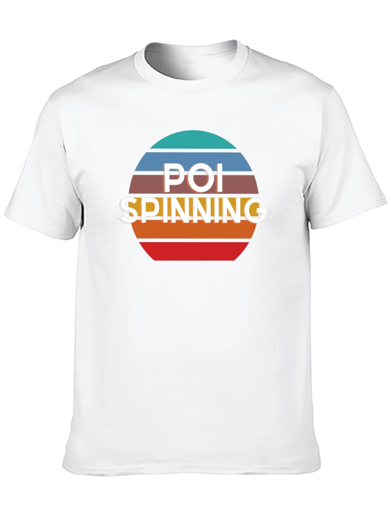 Poi Spinning Retro T-Shirt - Black