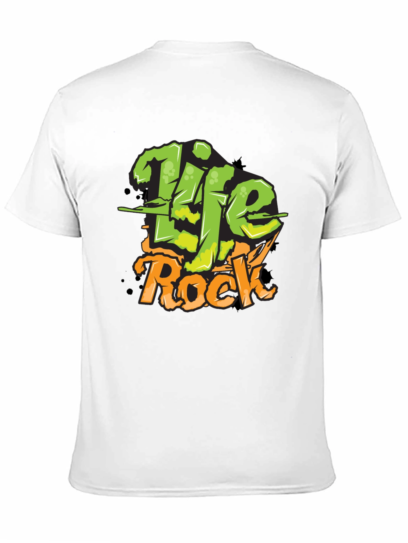 Life Rock Mens Graphic T-Shirt - Cool Streetwear Tee