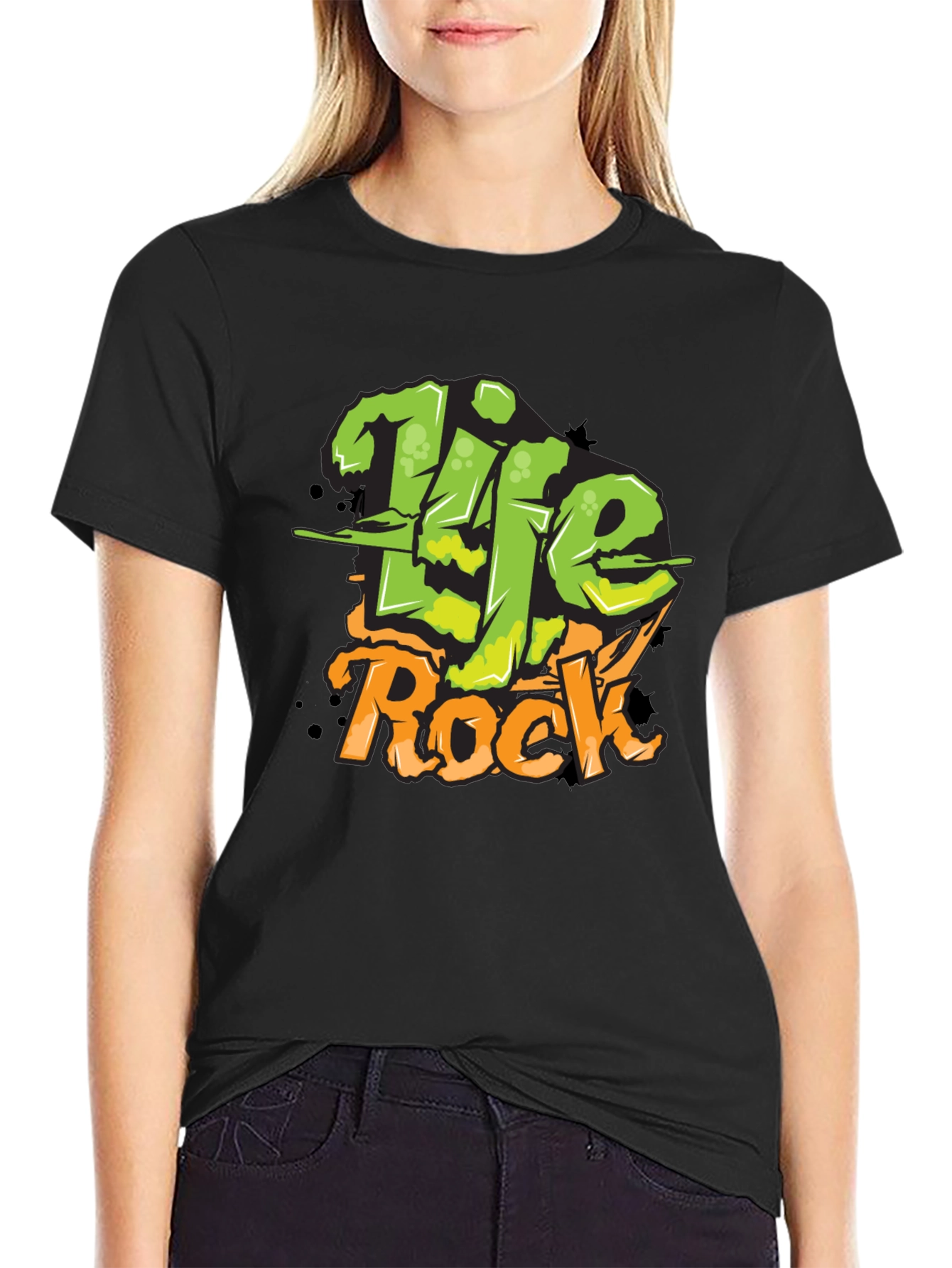 Life Rock Mens Graphic T-Shirt - Cool Streetwear Tee