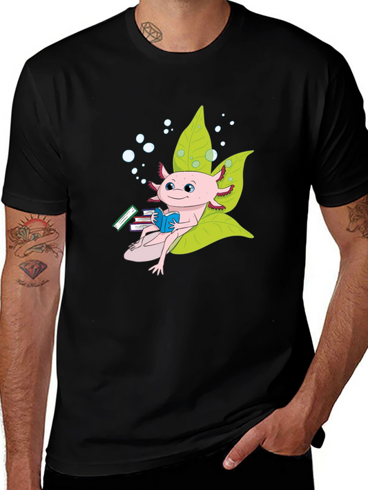 Axolotl Bookworm T-Shirt - Unique & Stylish Tee