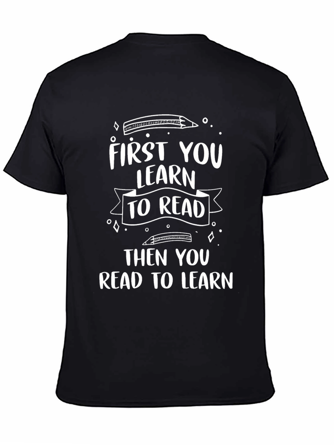 Learn to Read Black Tee
