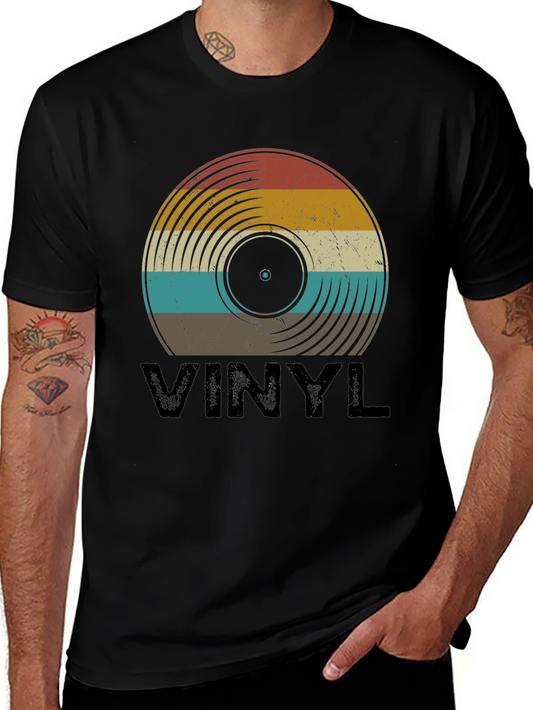 Vintage Vinyl Record T-Shirt - Retro Music Tee