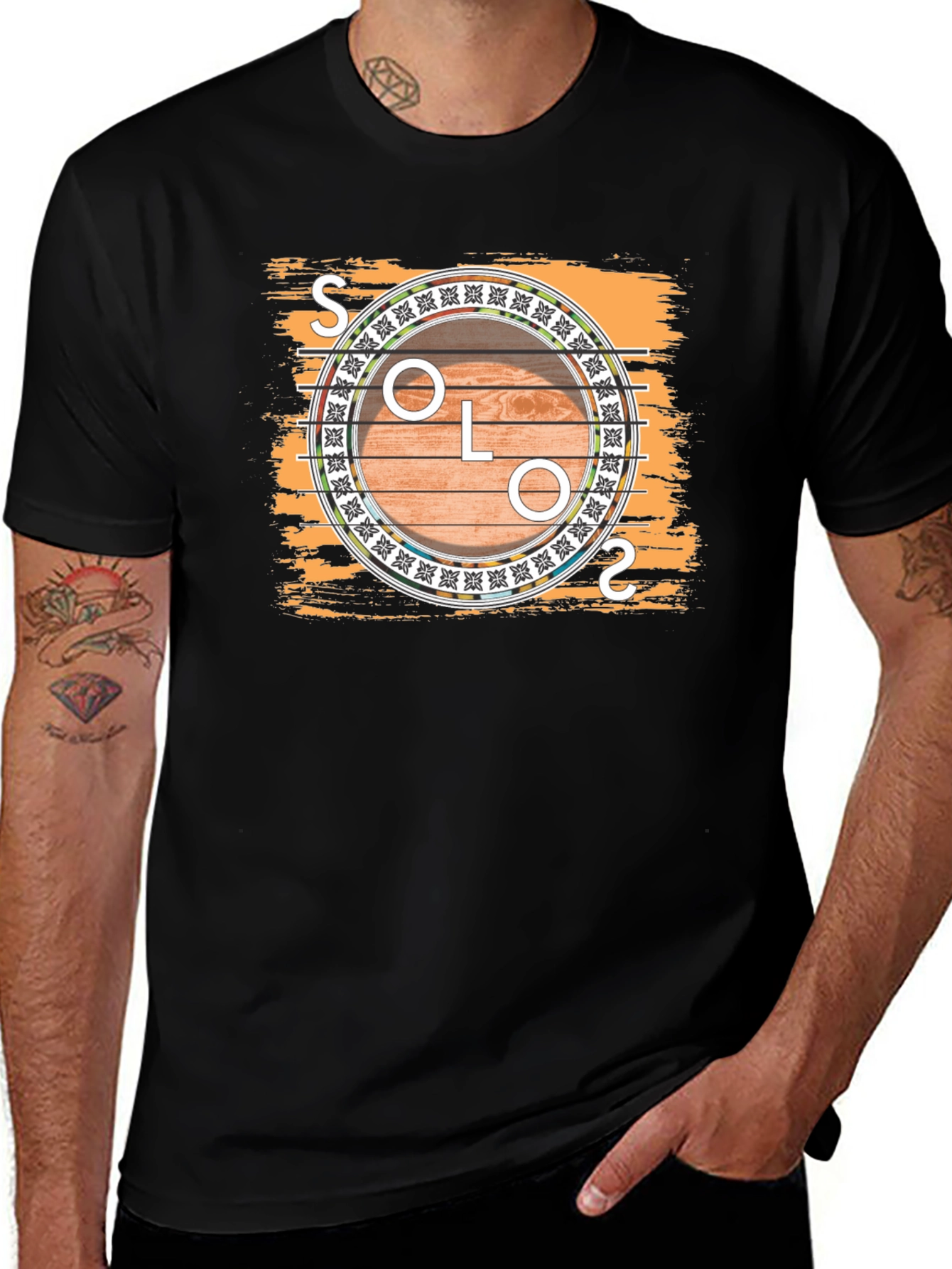 Solo Guitar Graphic Tee - Musician T-Shirt