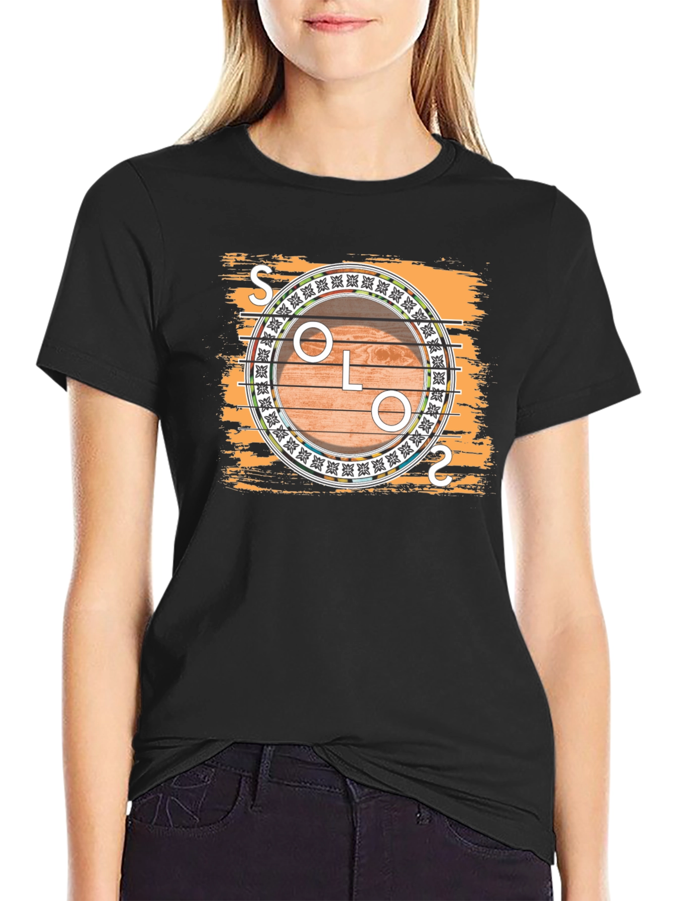 Solo Guitar Graphic Tee - Musician T-Shirt