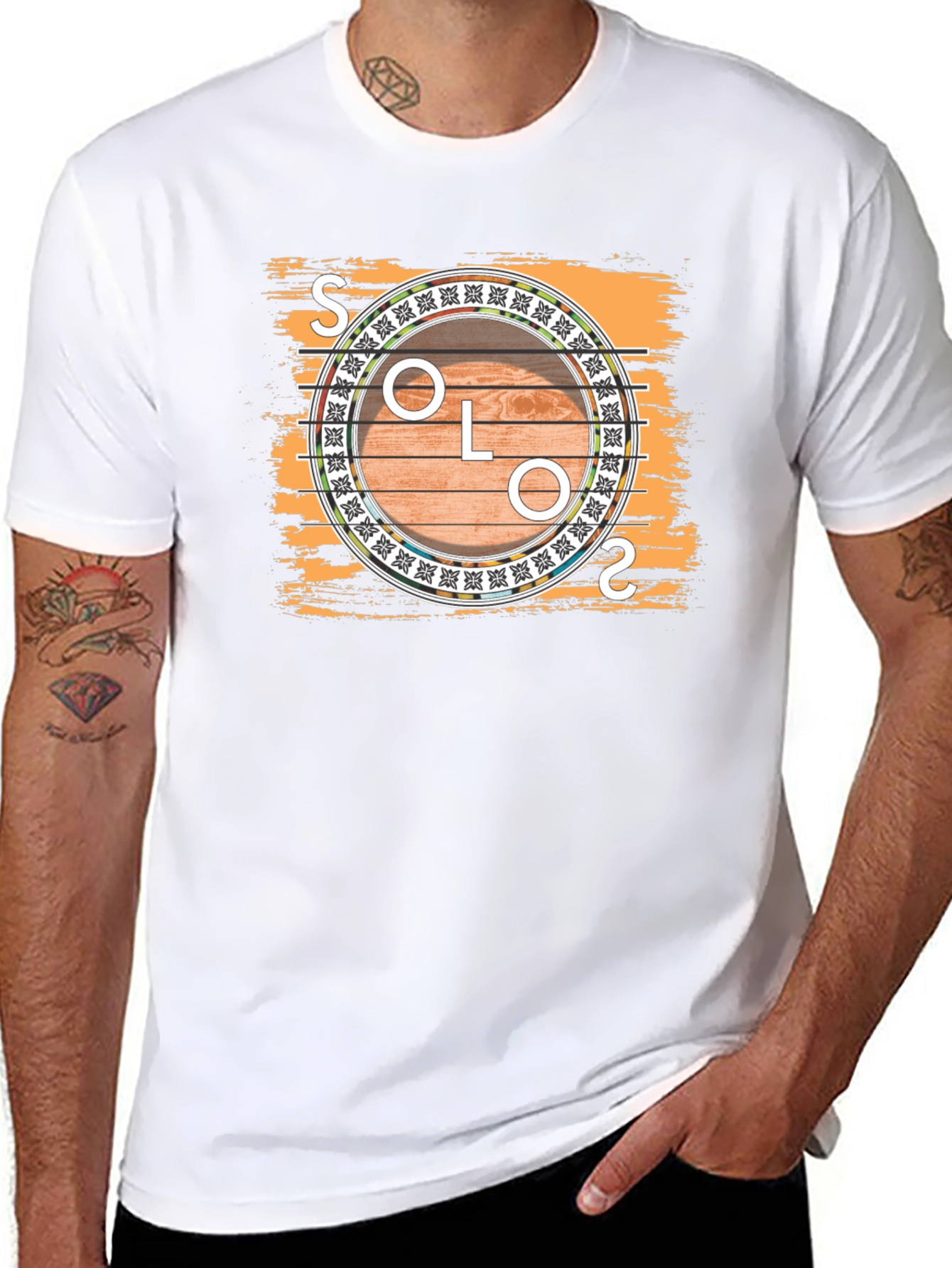 Solo Guitar Graphic Tee - Musician T-Shirt