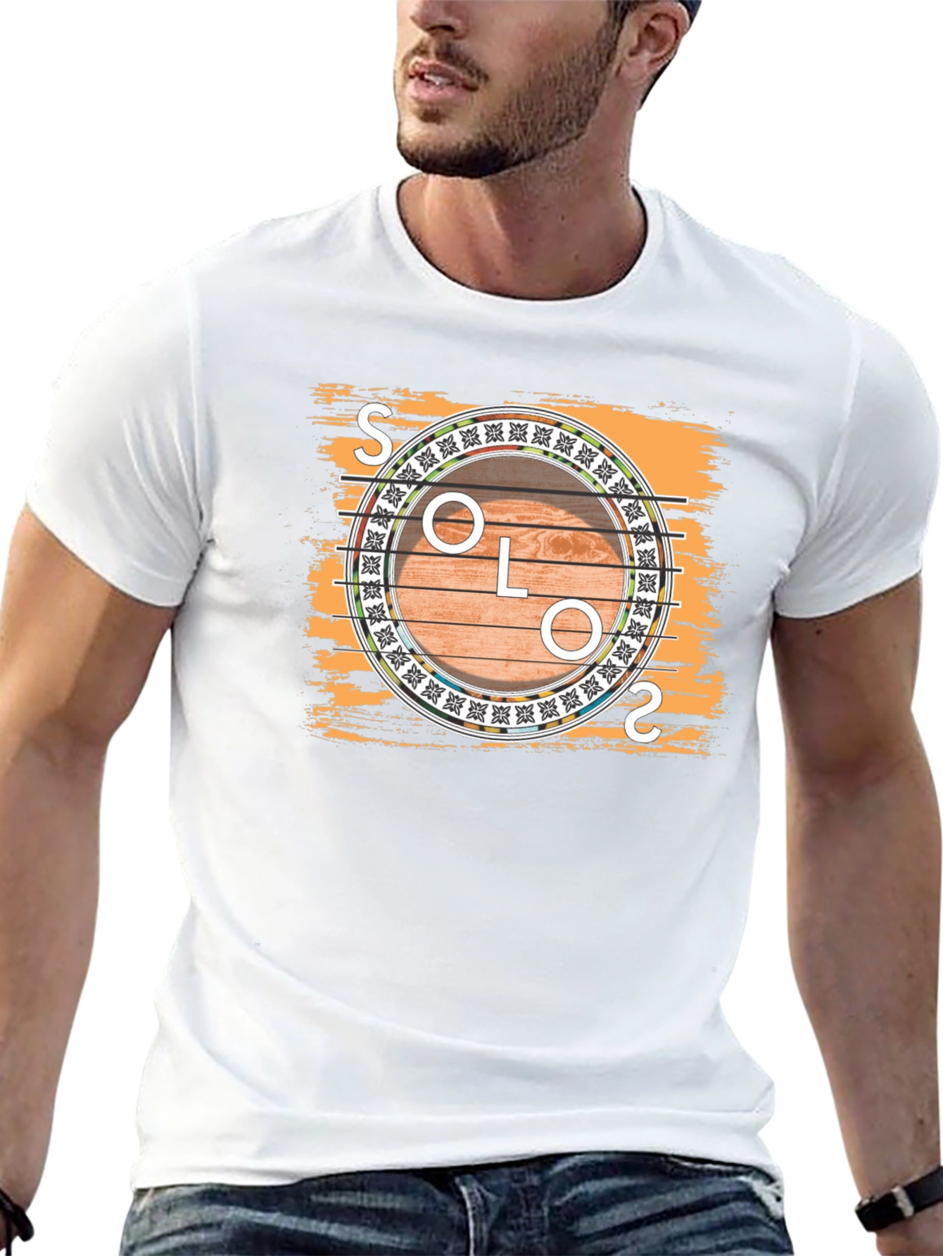Solo Guitar Graphic Tee - Musician T-Shirt