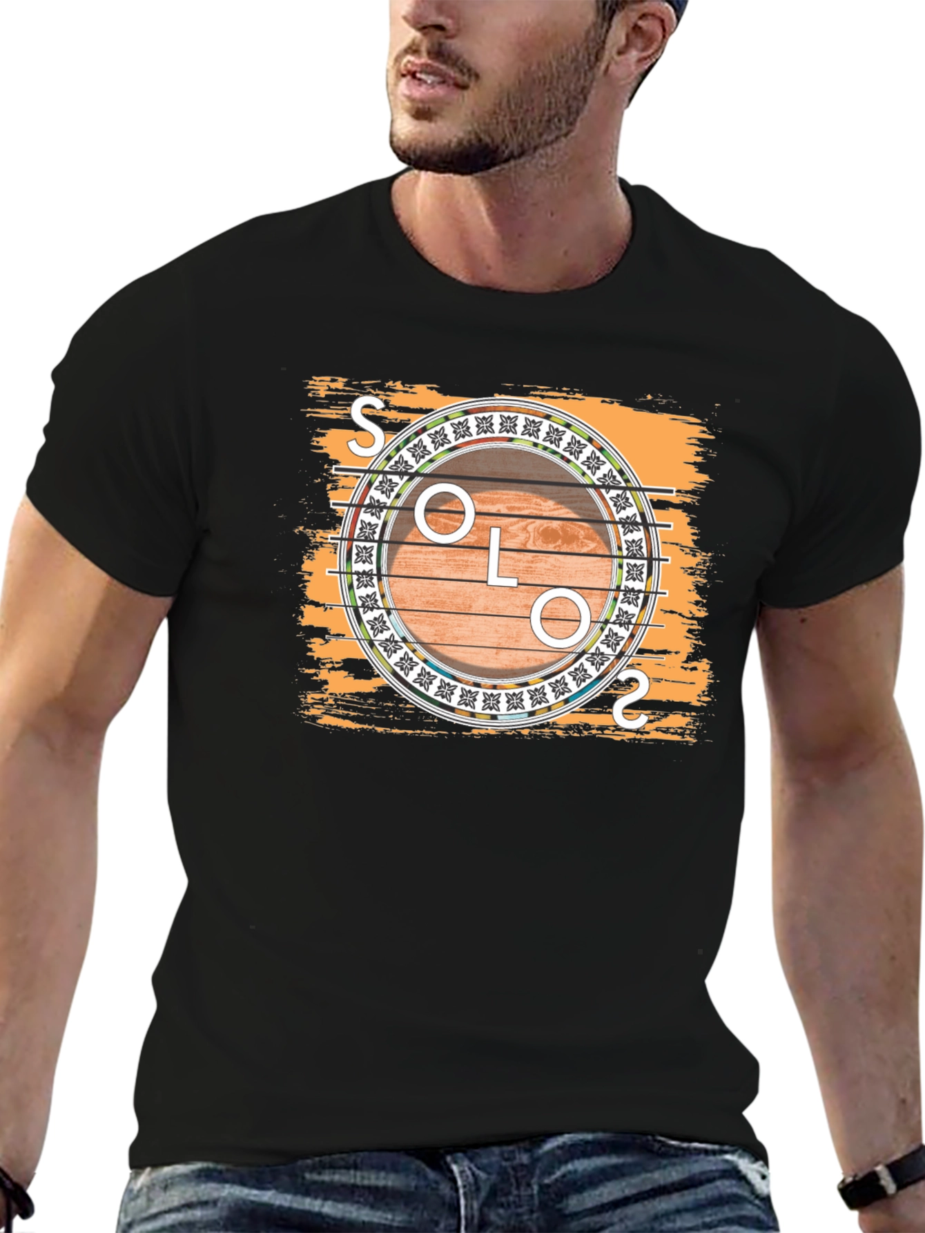 Solo Guitar Graphic Tee - Musician T-Shirt