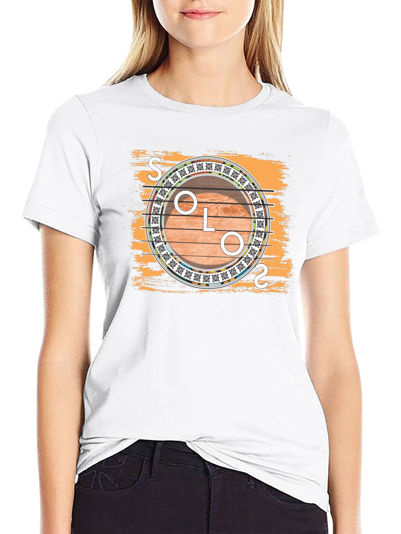 Solo Guitar Graphic Tee - Musician T-Shirt