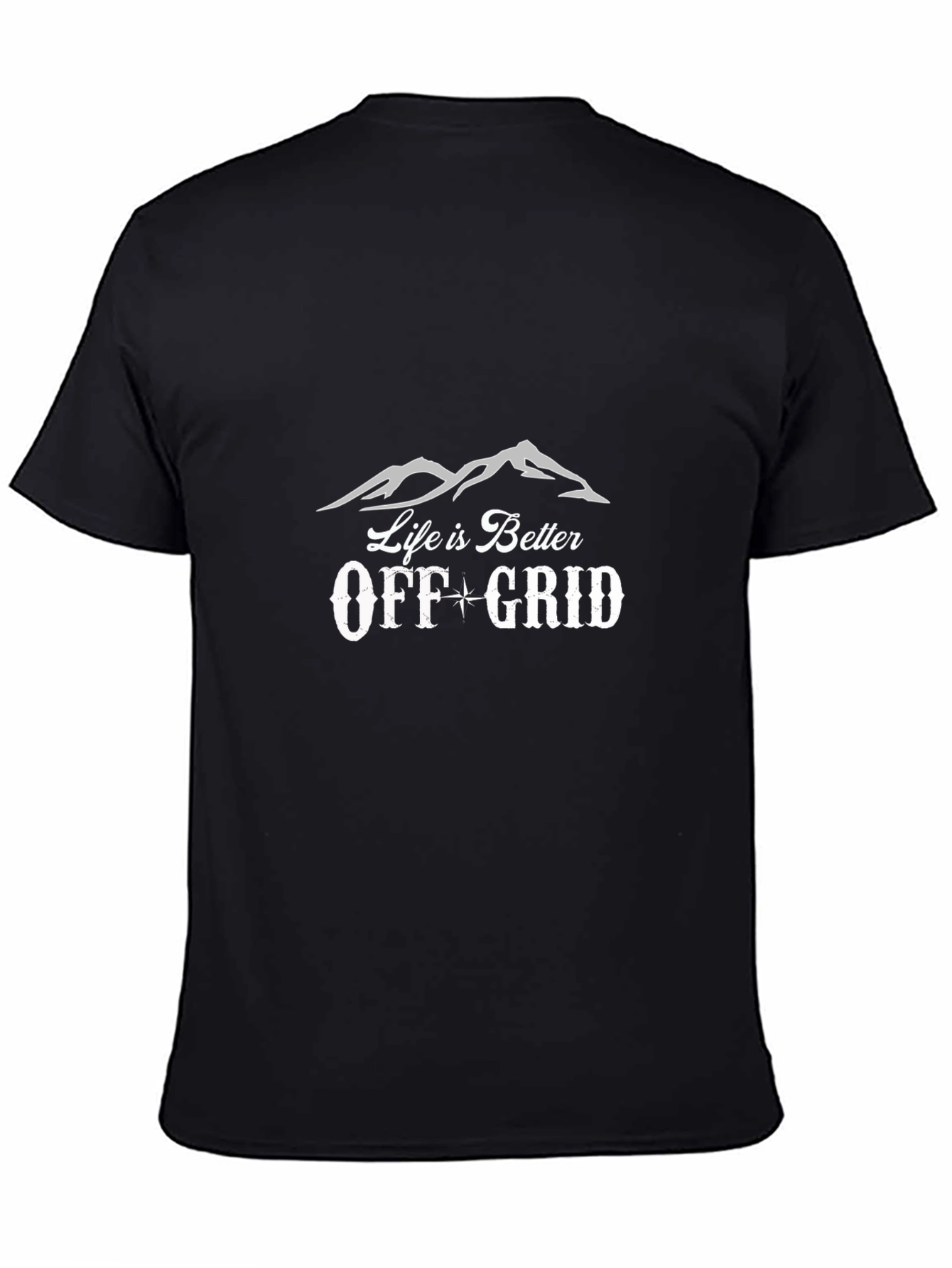 Life is Better Off-Grid Black T-Shirt