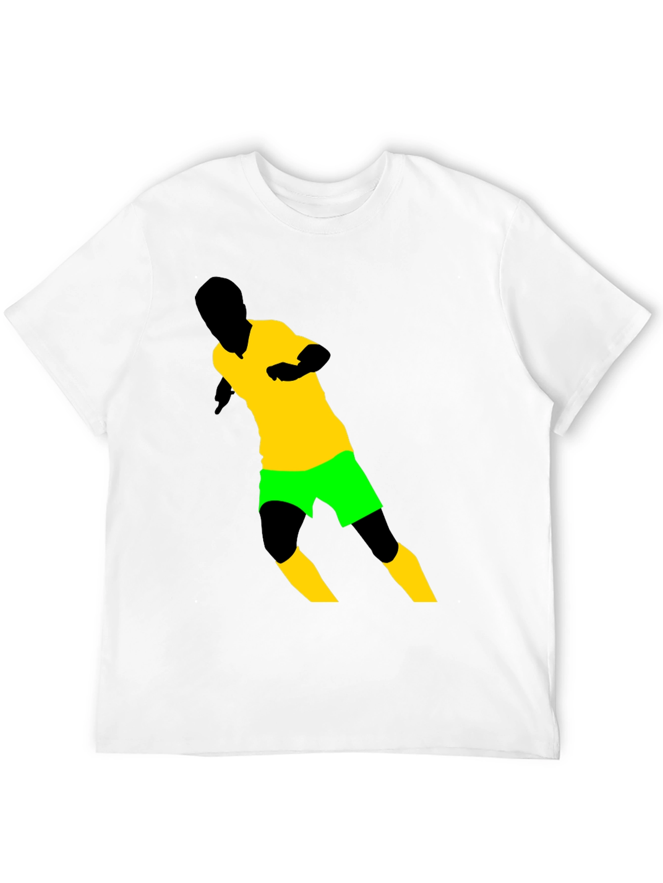 Soccer Player Graphic Tee - Black