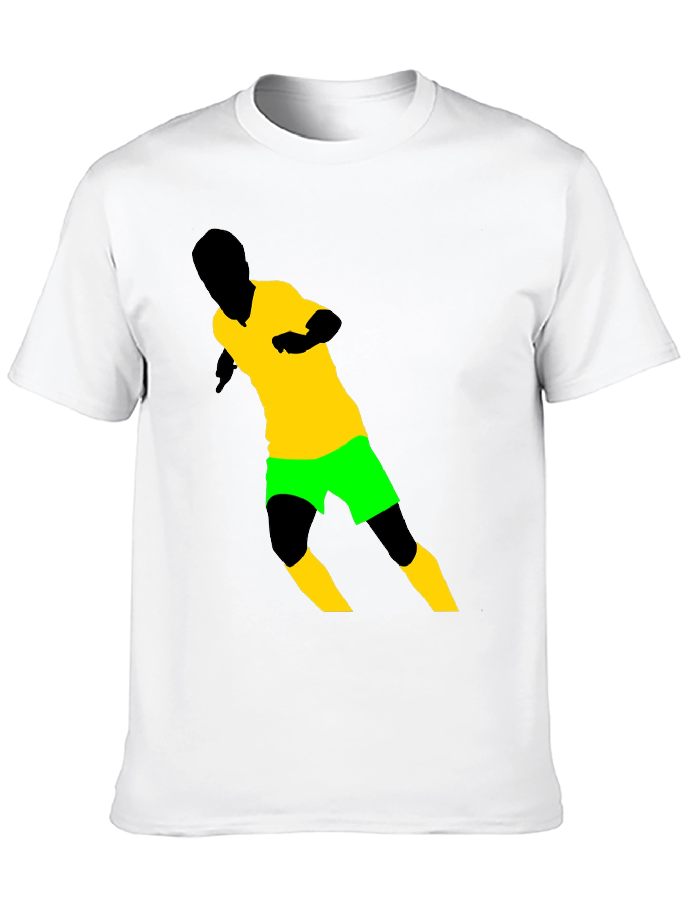 Soccer Player Graphic Tee - Black