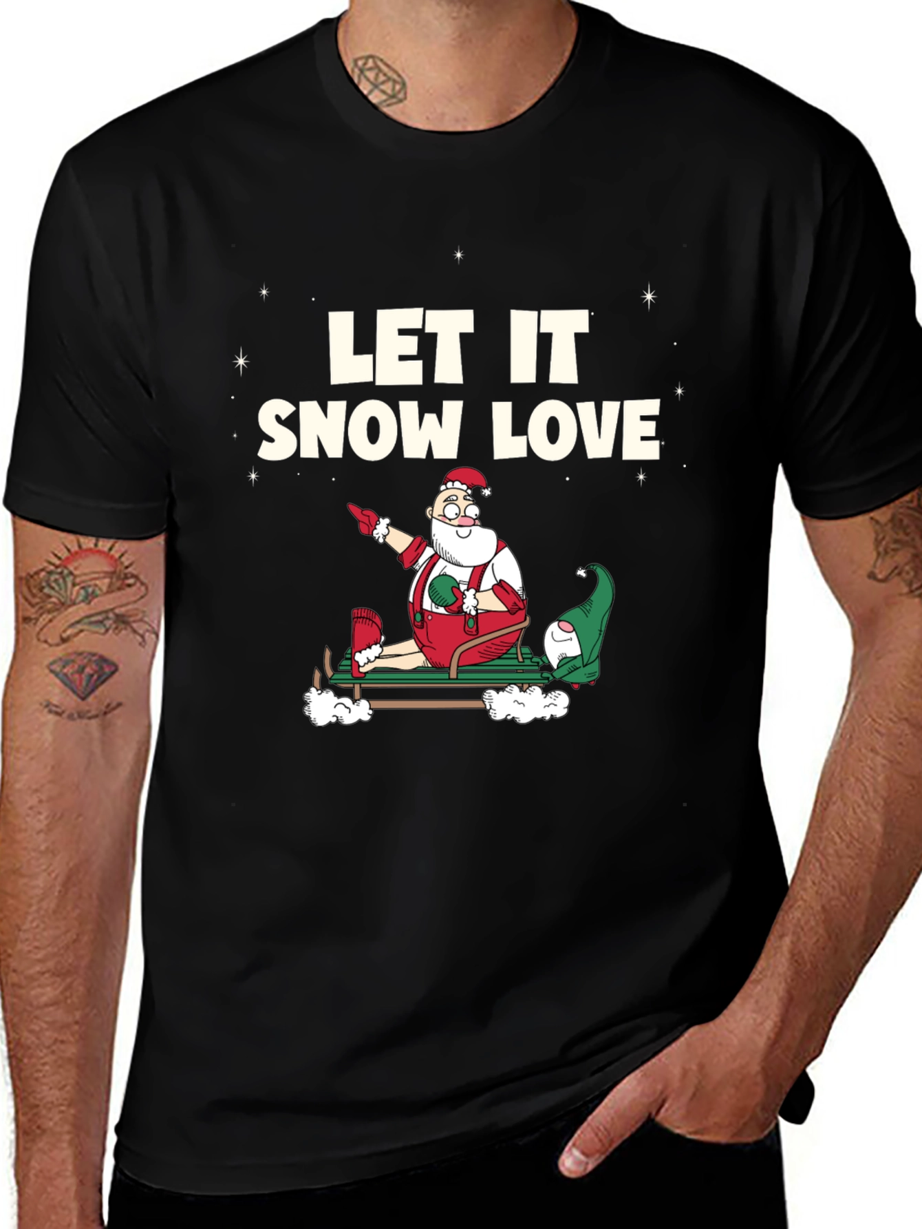 Let It Snow Love Santa T-Shirt