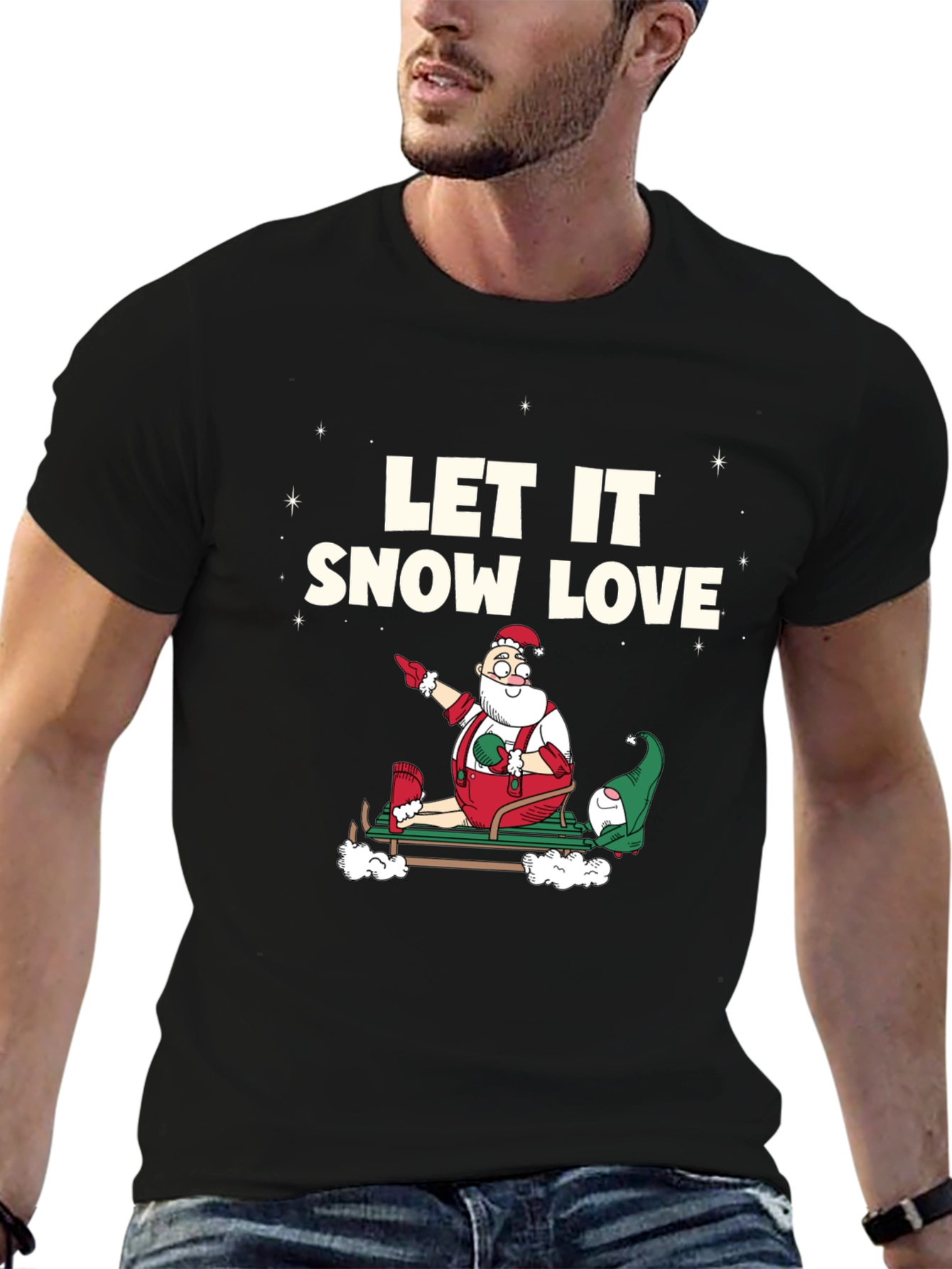 Let It Snow Love Santa T-Shirt