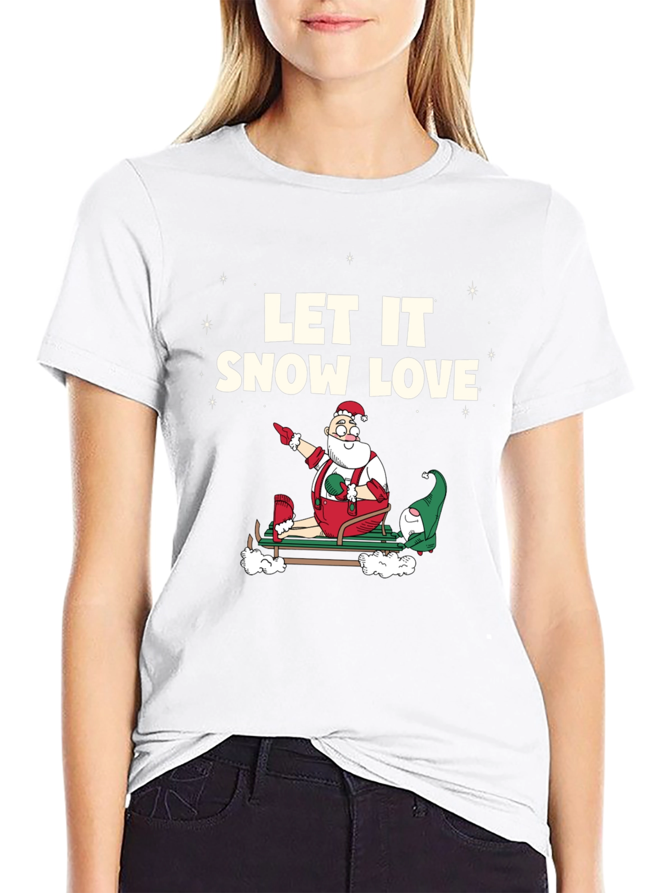 Let It Snow Love Santa T-Shirt