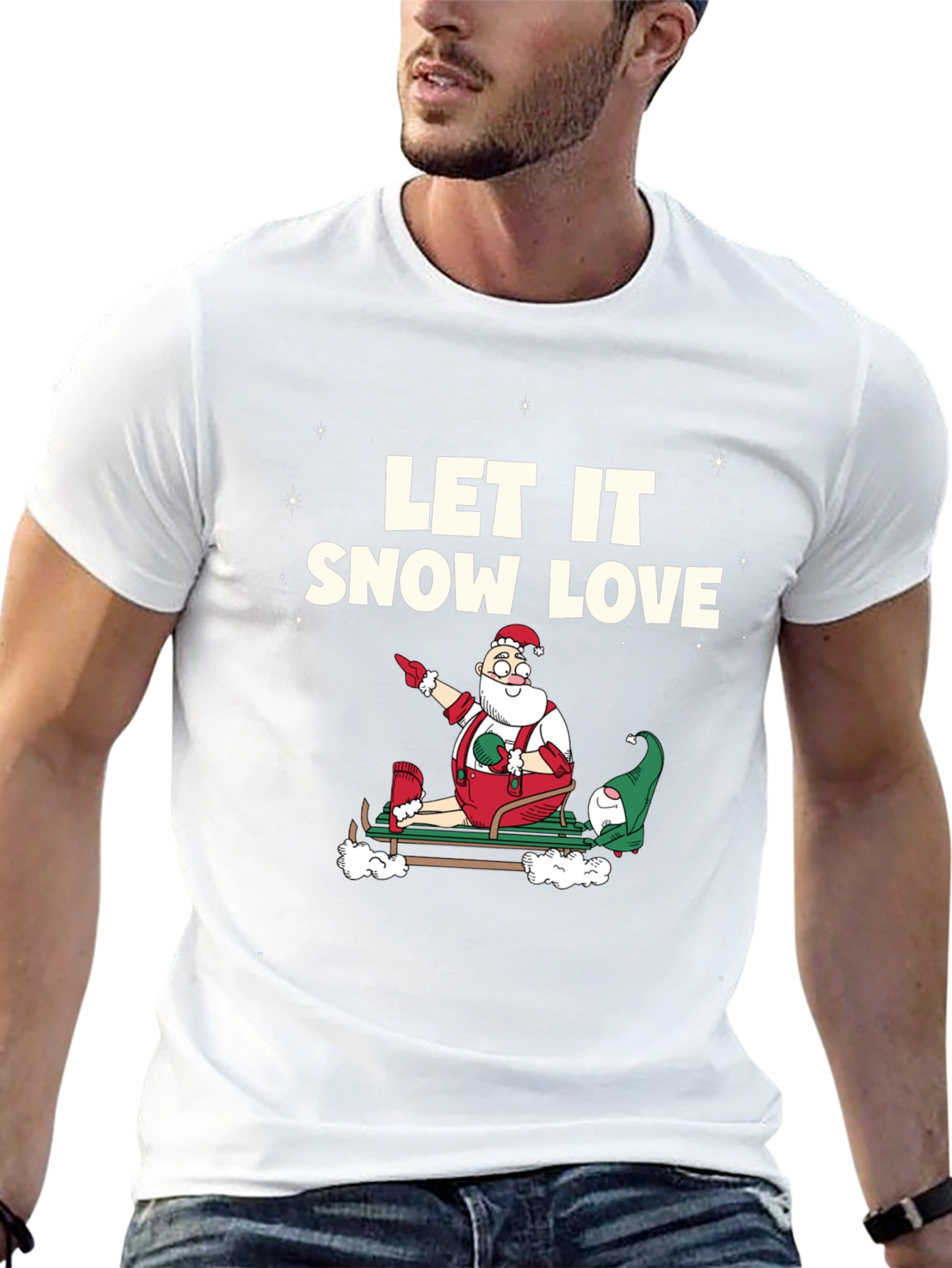 Let It Snow Love Santa T-Shirt