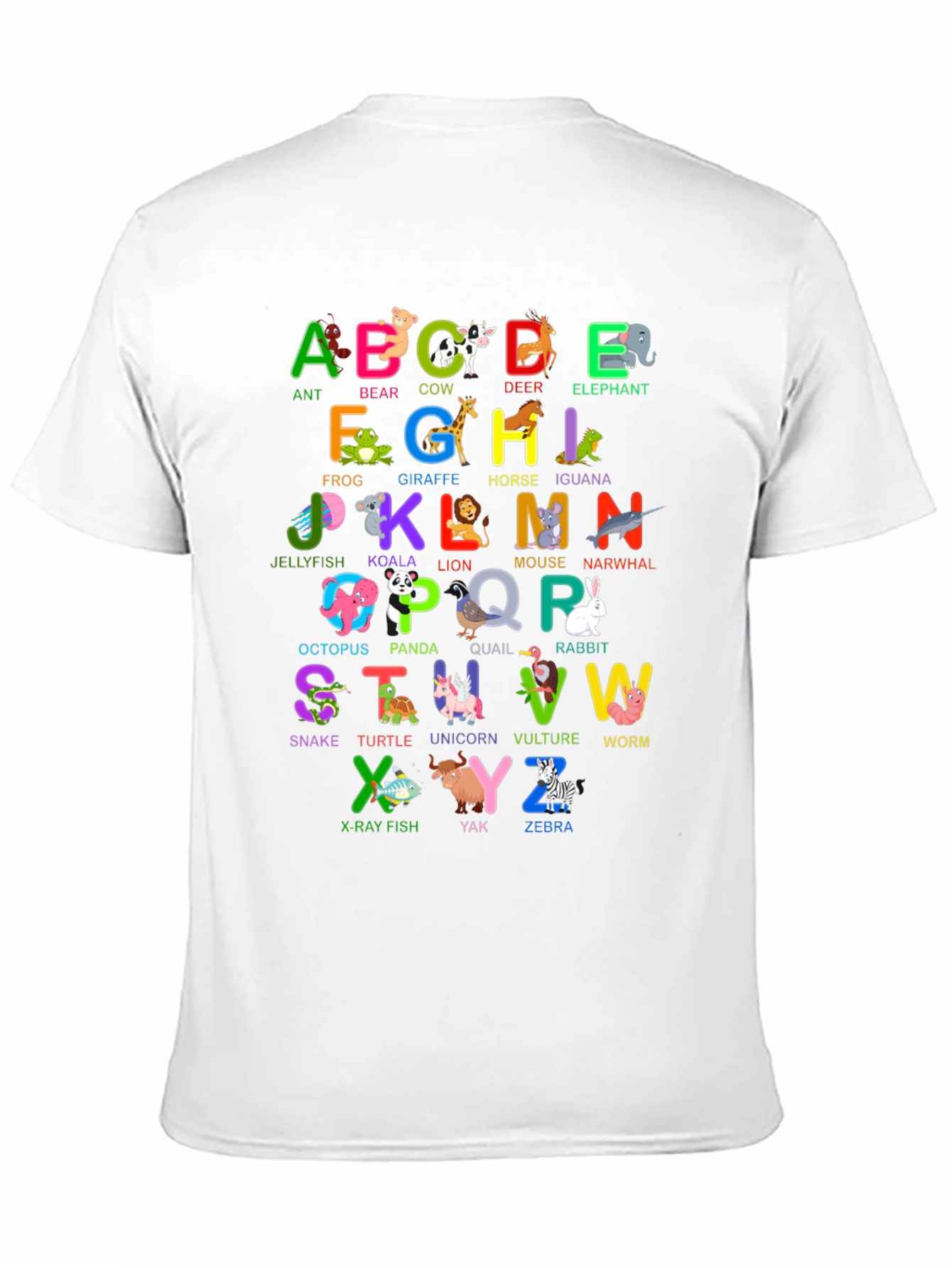 Animal Alphabet T-Shirt - Educational ABC Design
