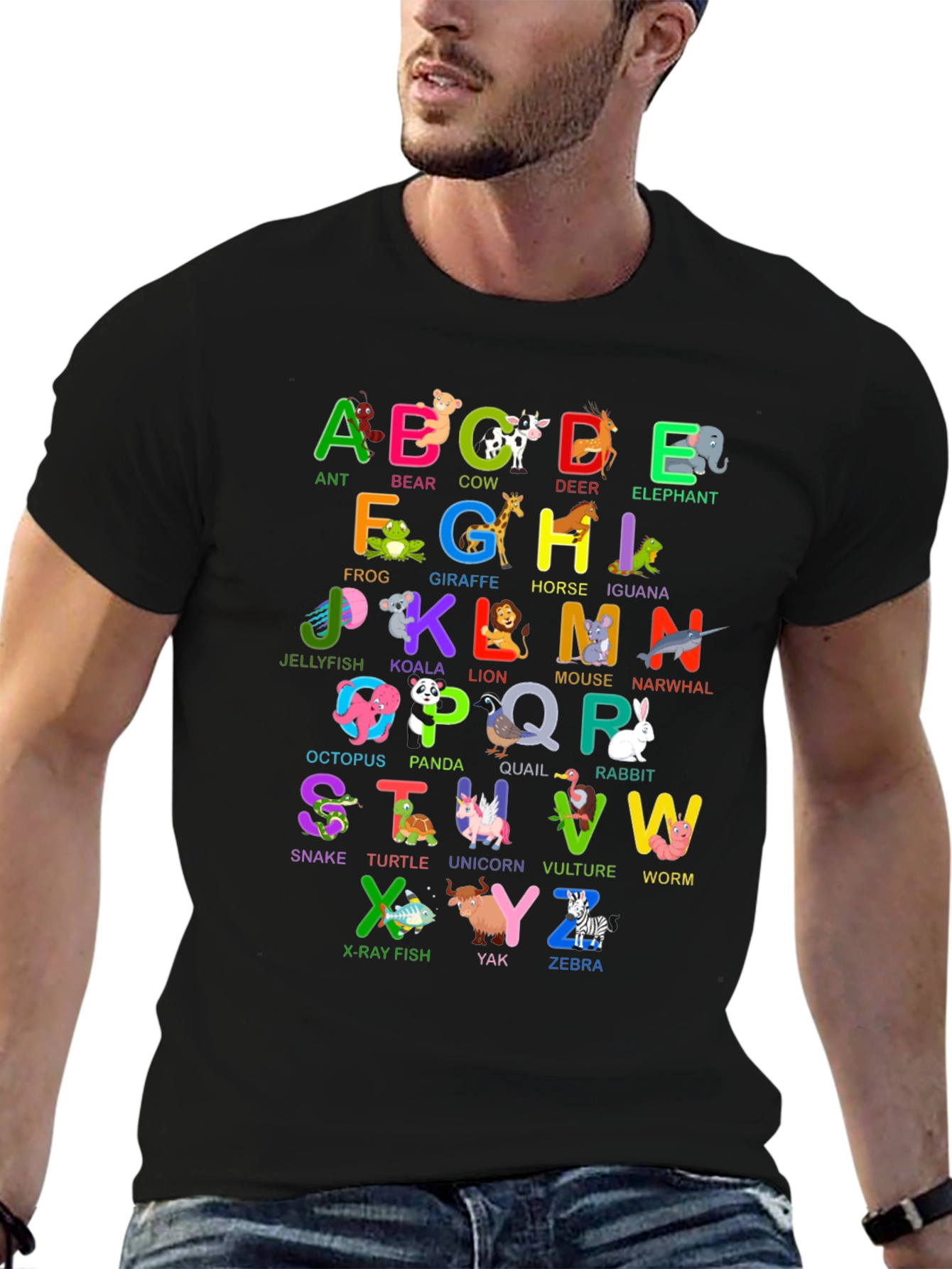 Animal Alphabet T-Shirt - Educational ABC Design