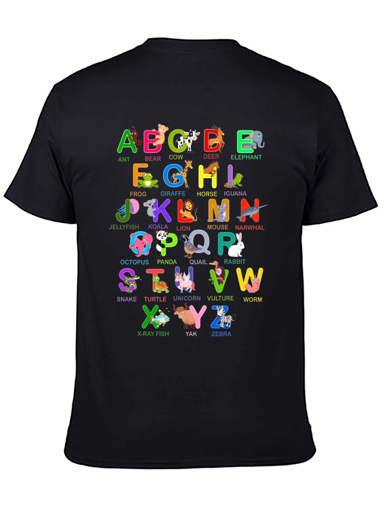 Animal Alphabet T-Shirt - Educational ABC Design