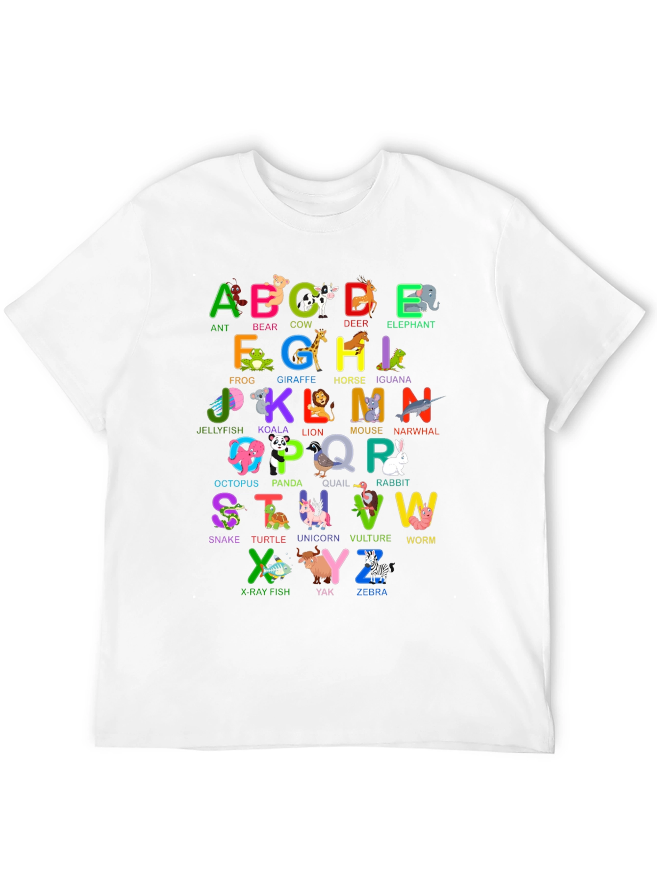 Animal Alphabet T-Shirt - Educational ABC Design