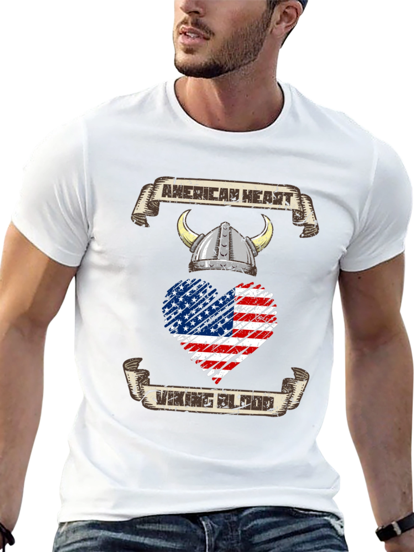 American Heart Viking Blood T-Shirt