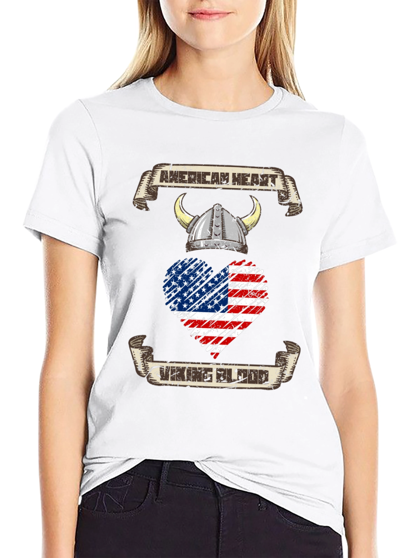 American Heart Viking Blood T-Shirt