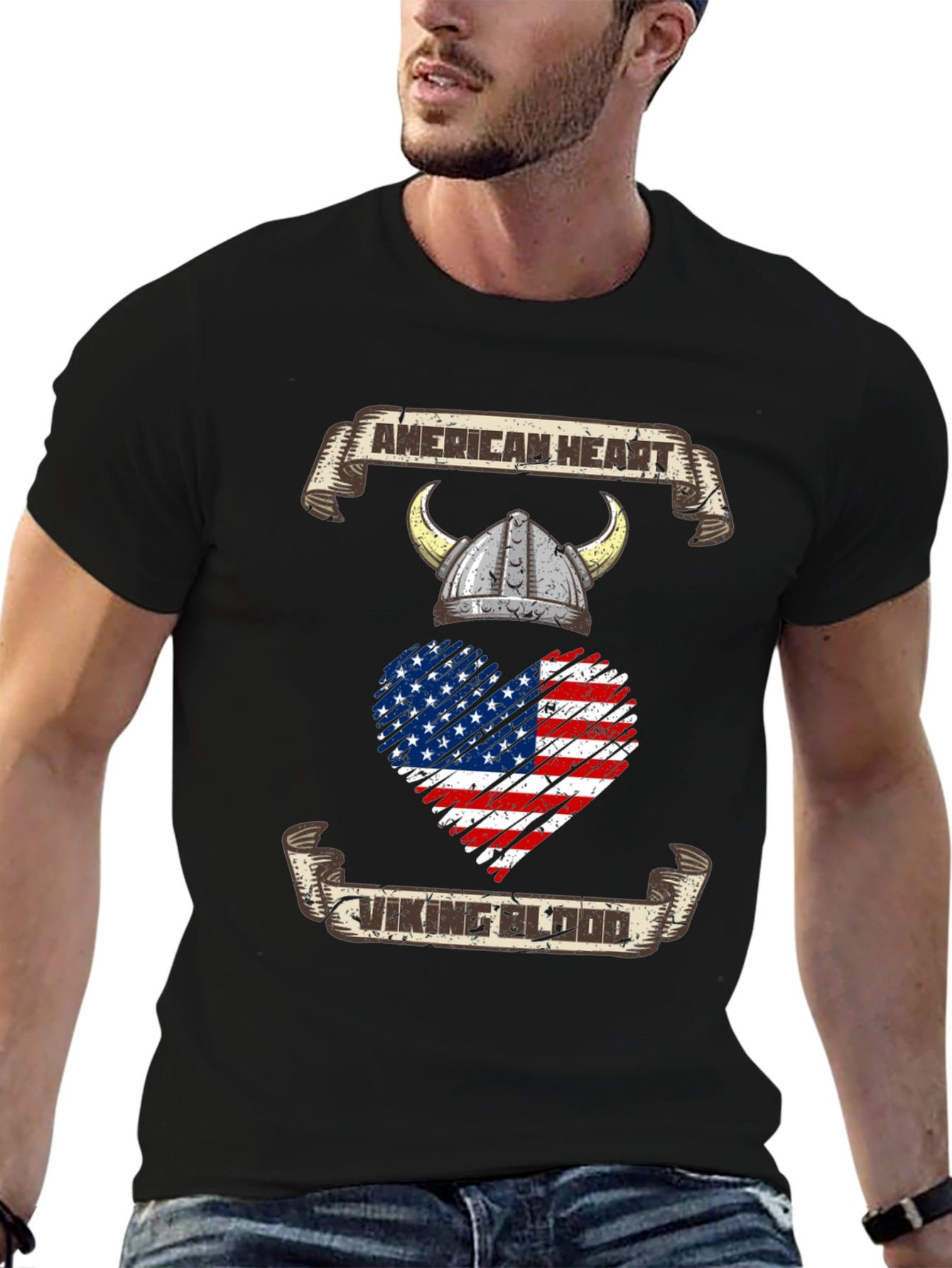 American Heart Viking Blood T-Shirt