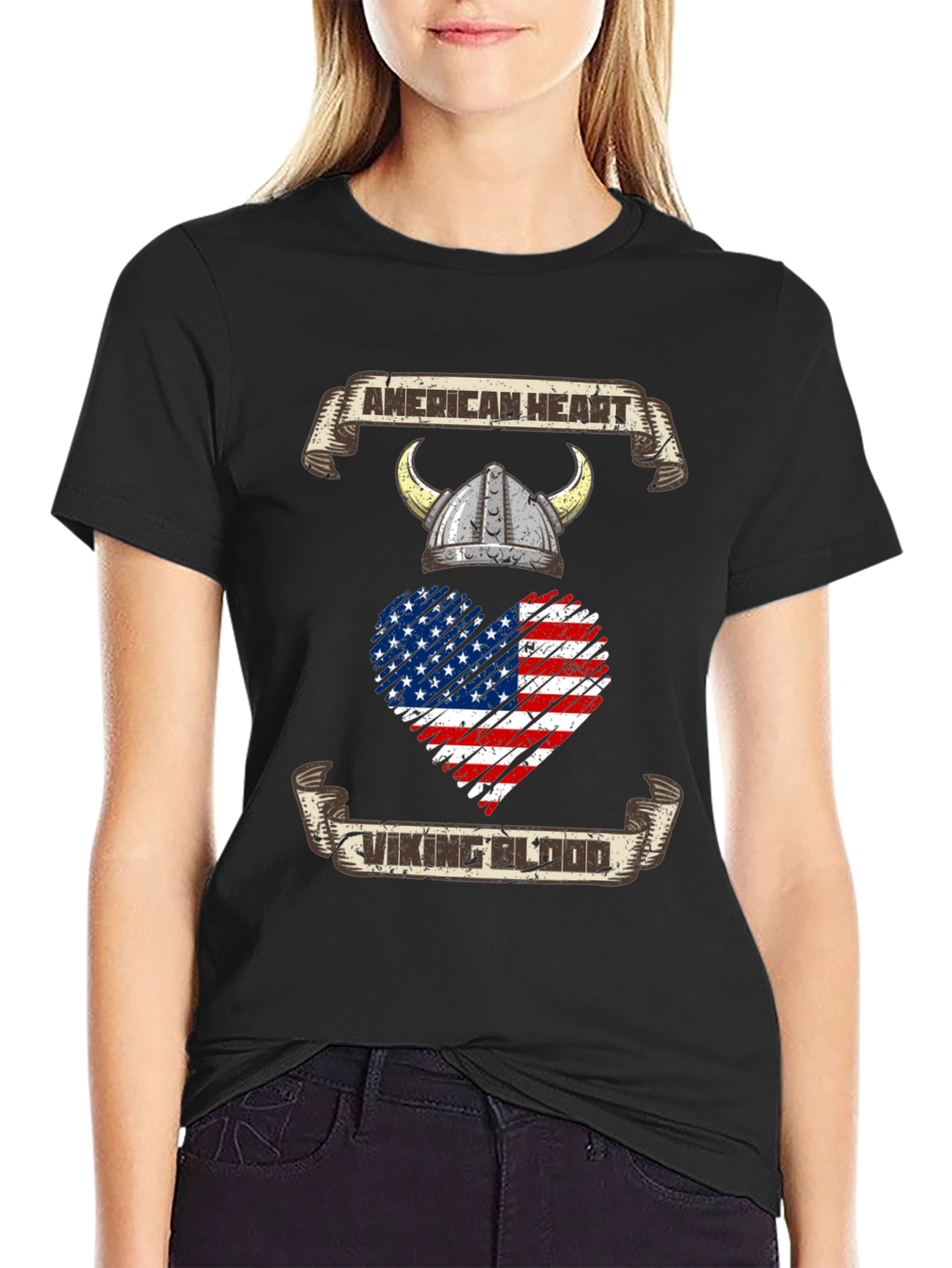 American Heart Viking Blood T-Shirt