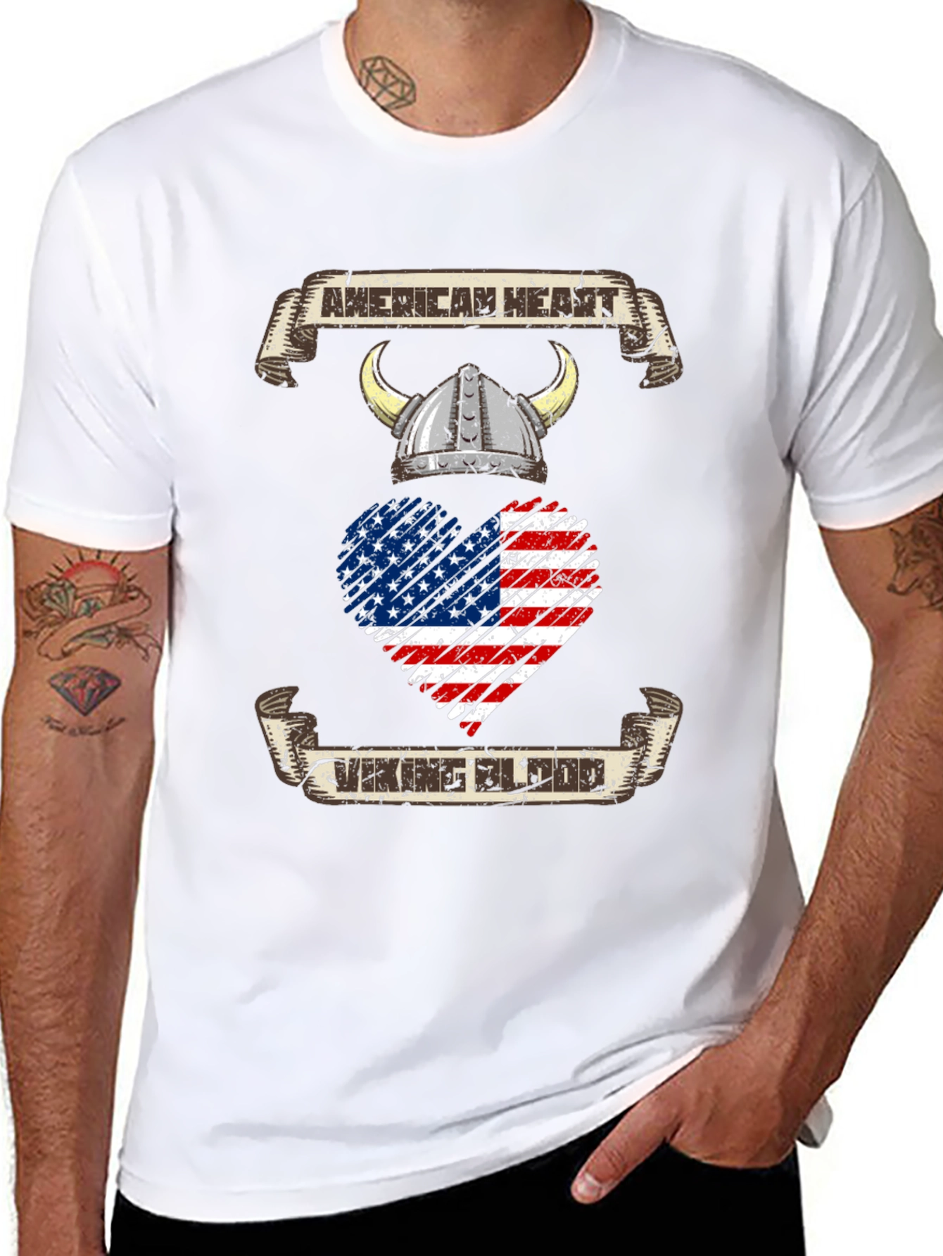 American Heart Viking Blood T-Shirt