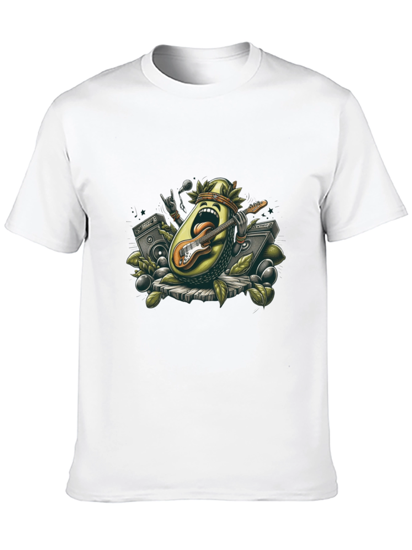 Avocado Rock Star Black T-Shirt