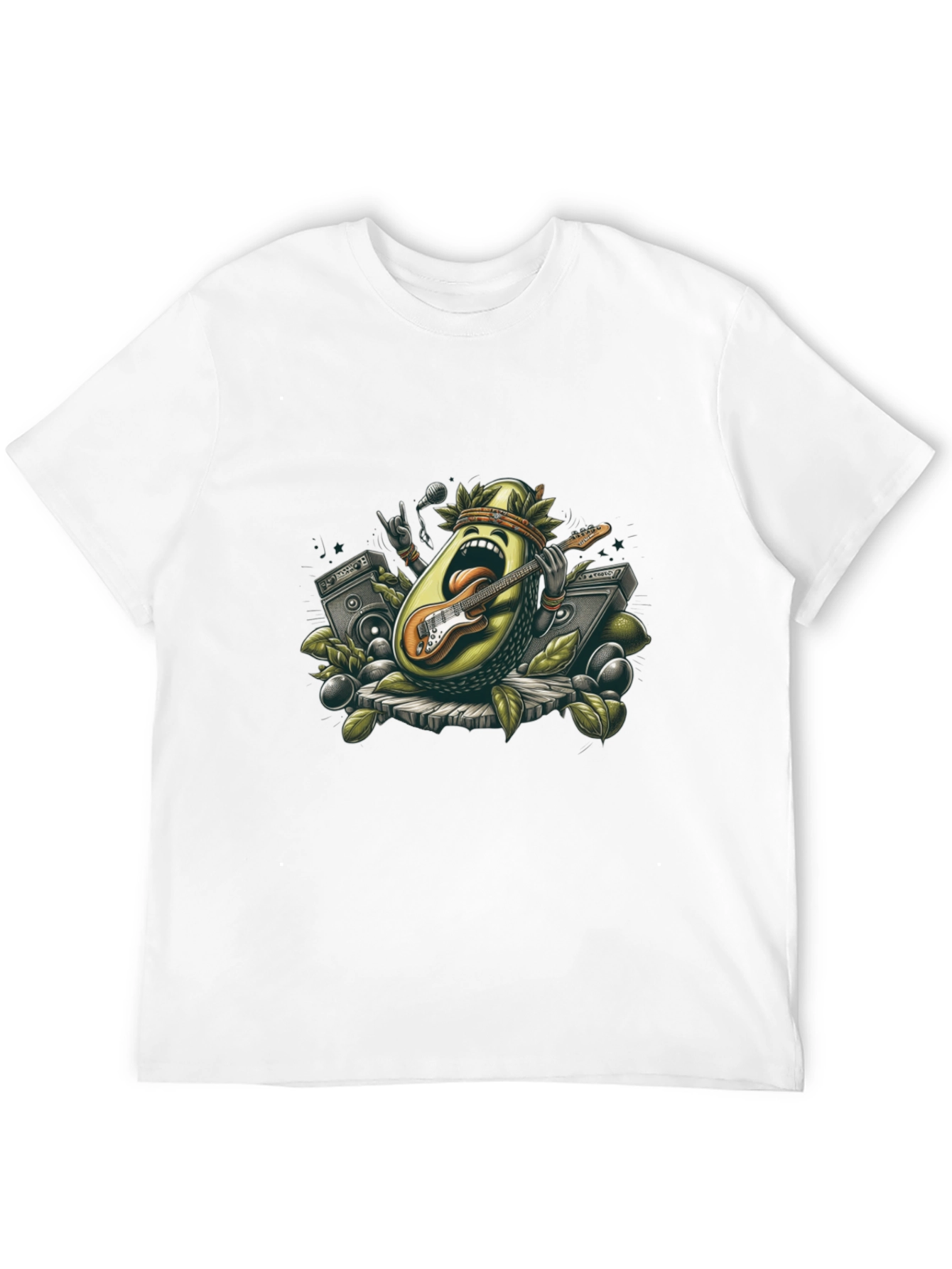 Avocado Rock Star Black T-Shirt