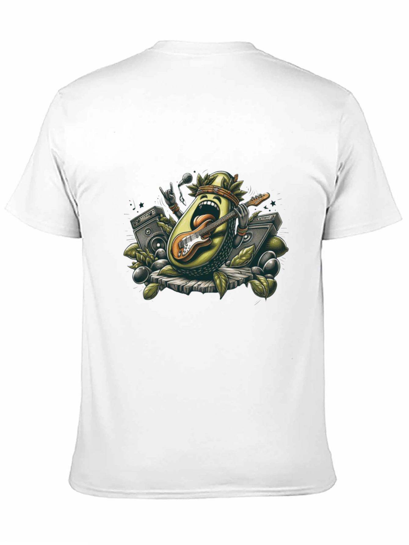 Avocado Rock Star Black T-Shirt