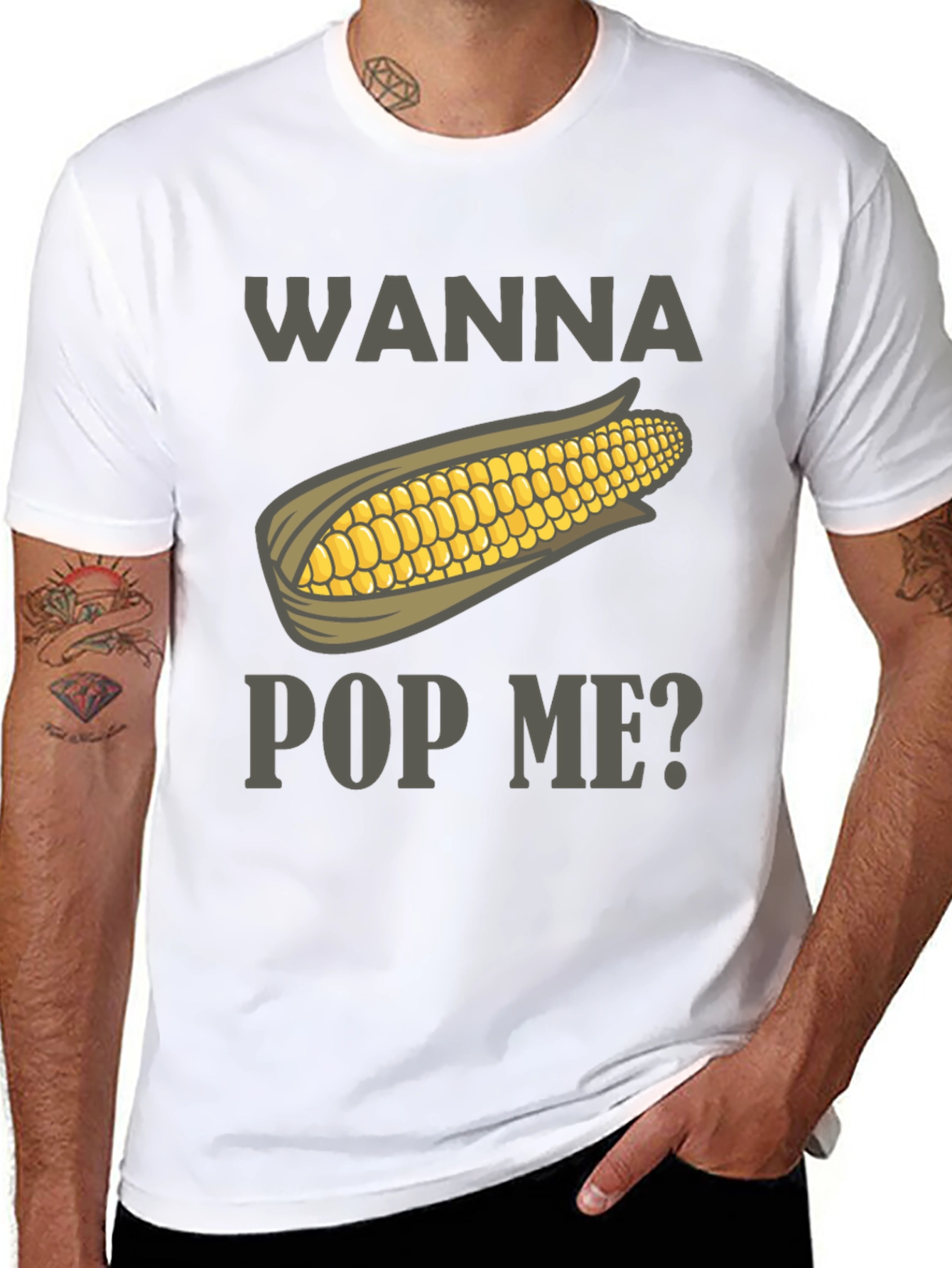 Wanna Pop Me? Corn Graphic Tee