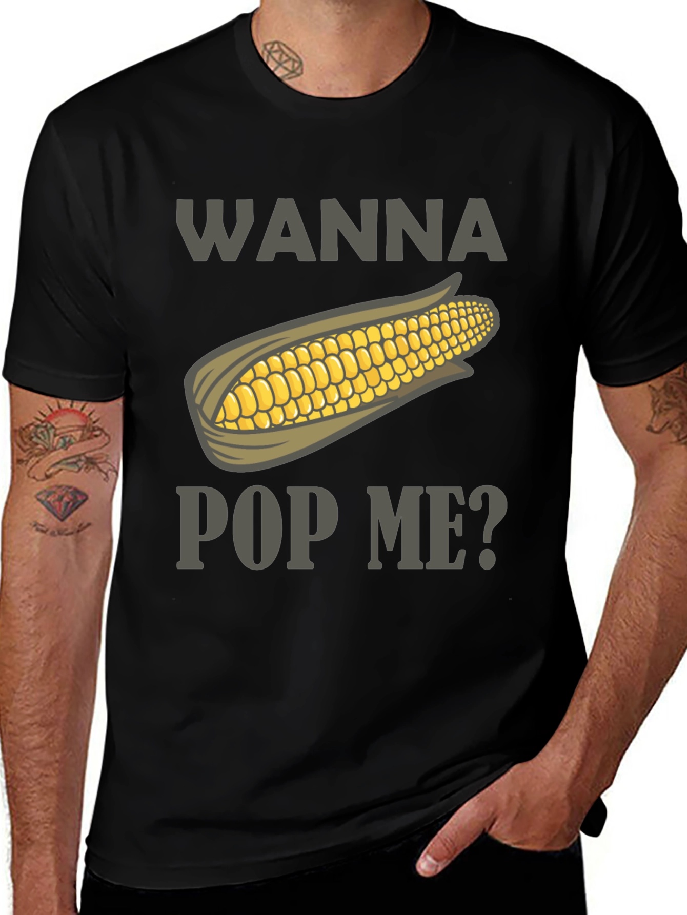 Wanna Pop Me? Corn Graphic Tee